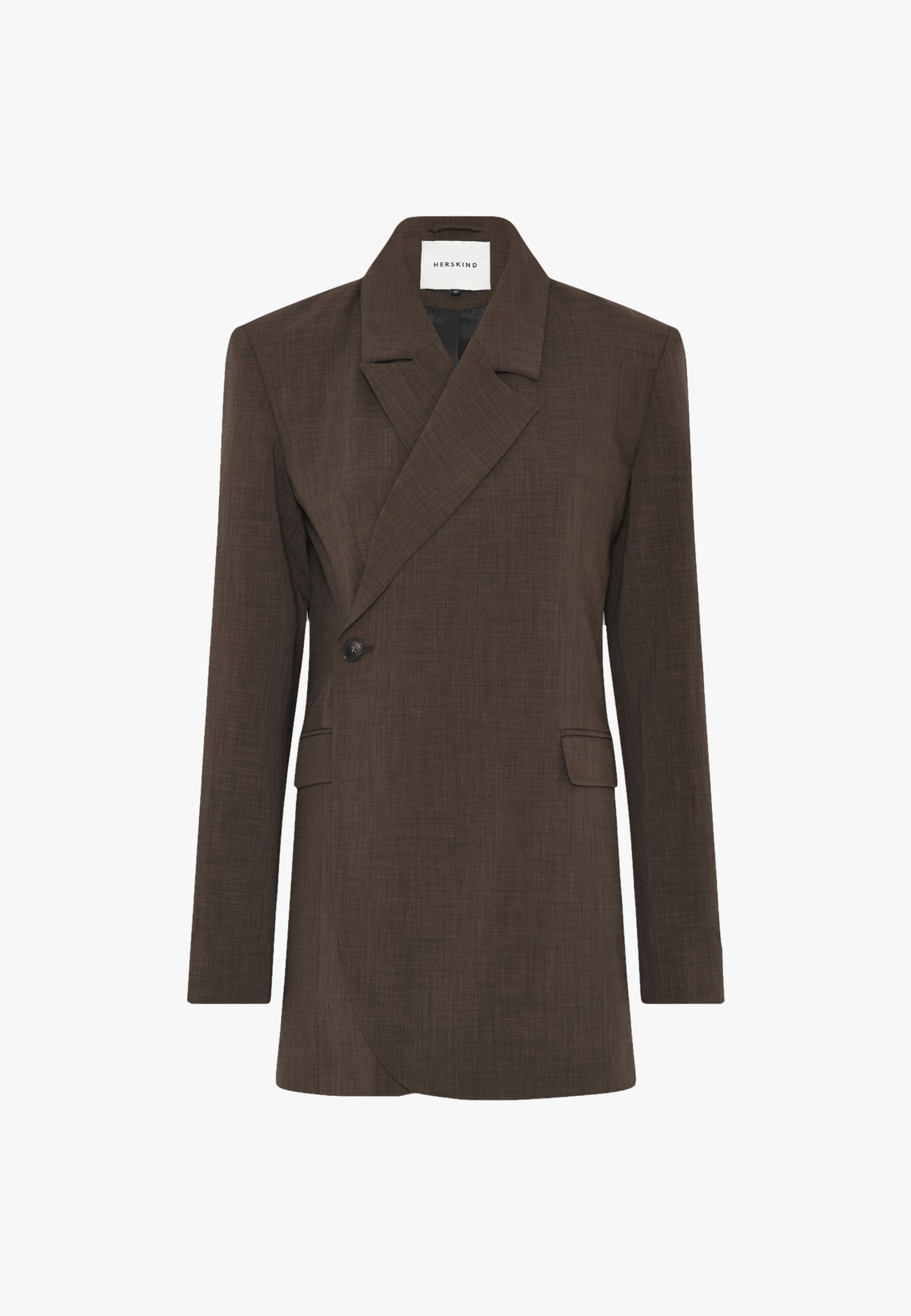 Lilith Blazer - Dark Chocolate in Brown made by HERSKIND