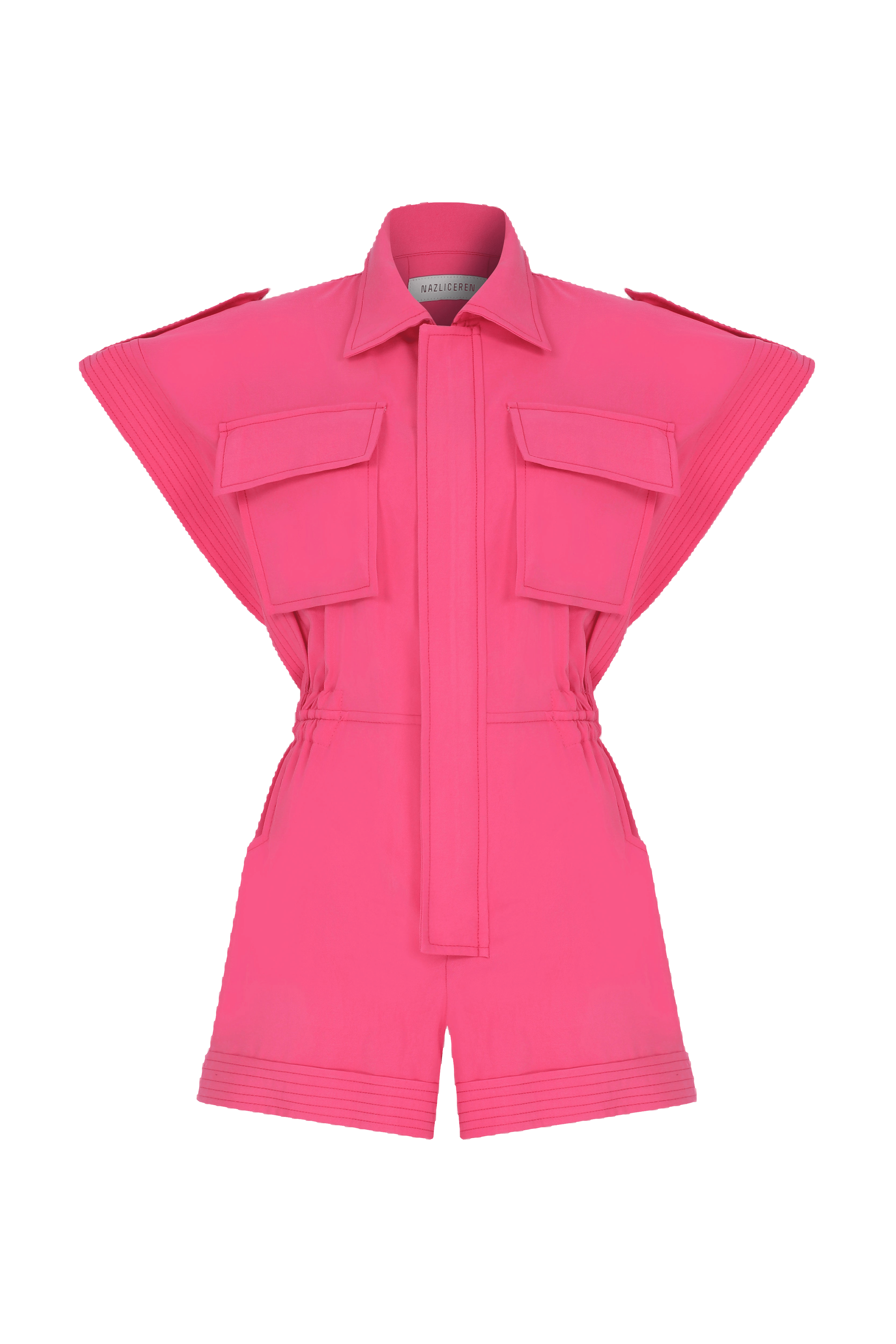 Aleiada Playsuit in Virtual Pink in Pink made by Nazli Ceren