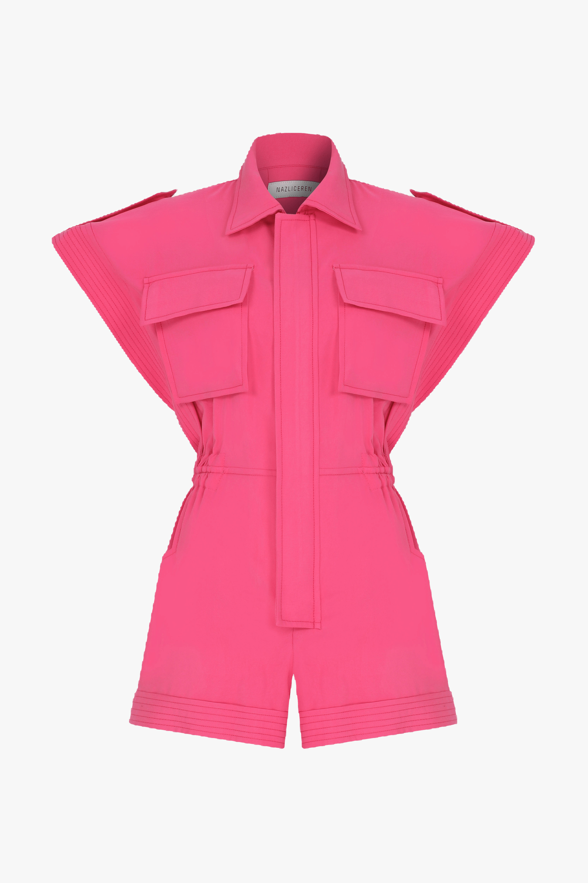 Aleiada Playsuit in Virtual Pink in Pink made by Nazli Ceren