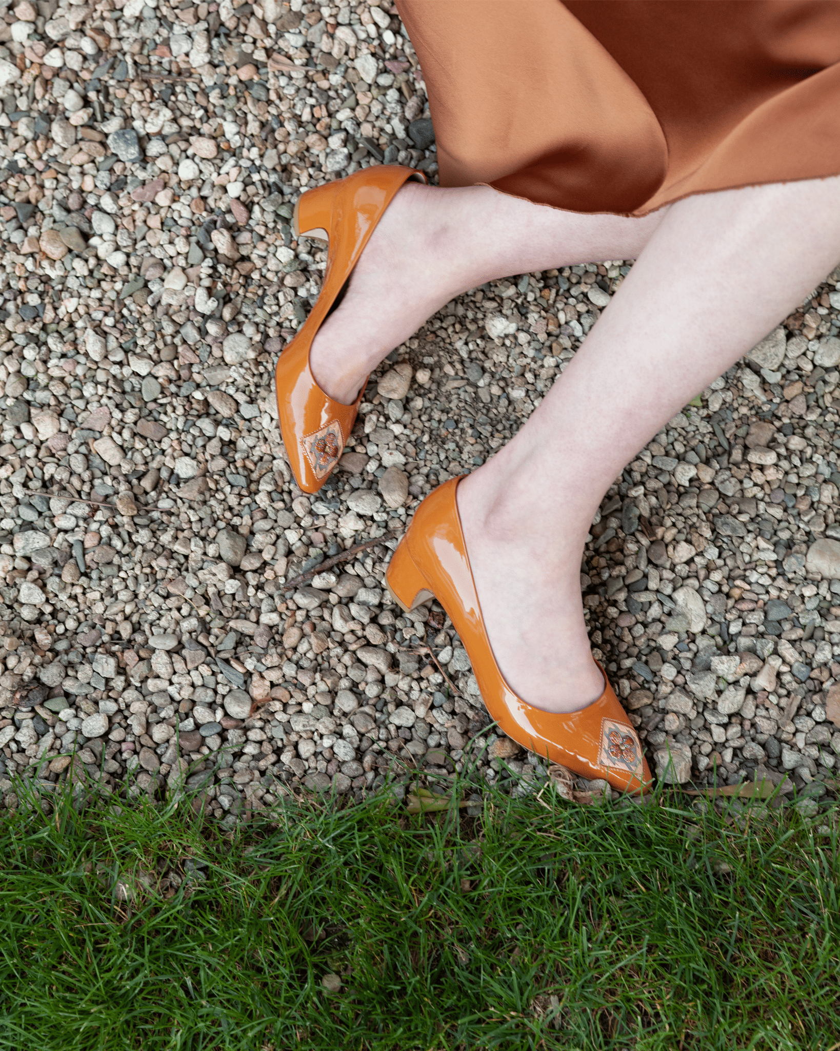 Fiorellini Pump Leather 45 Peru Brown in Brown made by ATANA