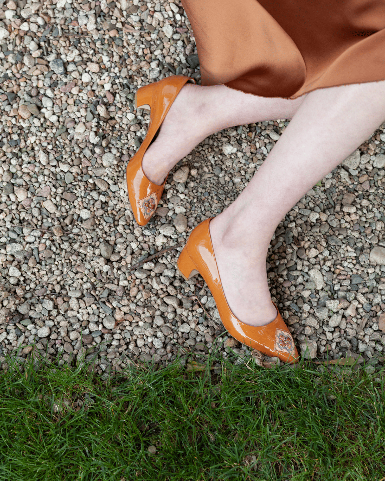 Fiorellini Pump Leather 45 Peru Brown in Brown made by ATANA