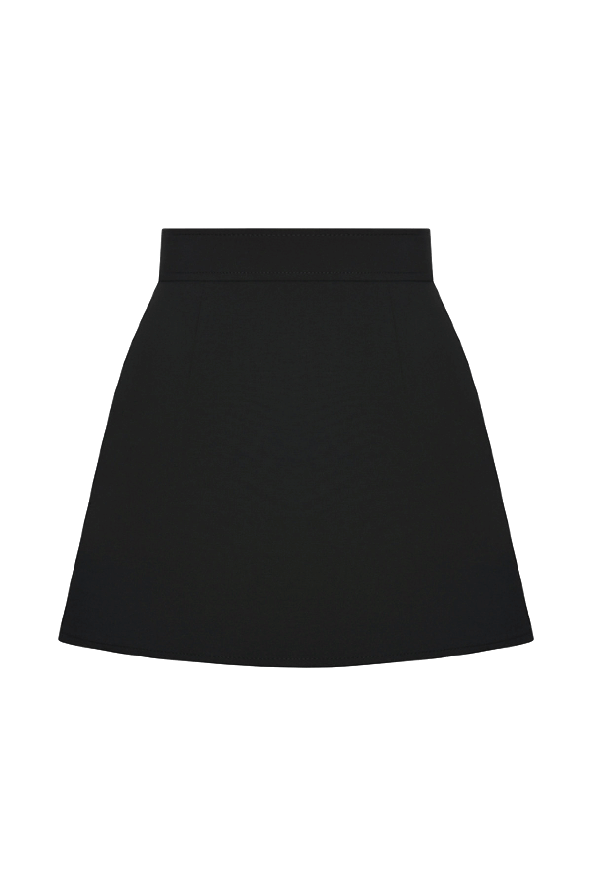 BUTTON EMBELLISHED MINI SKIRT made by KEBURIA