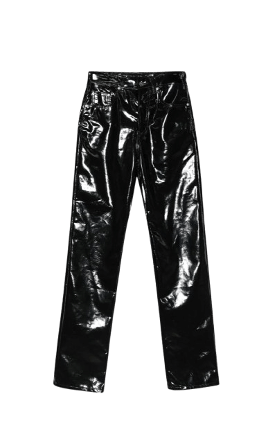 Vinyl Pants in Black made by AFTERHOURS