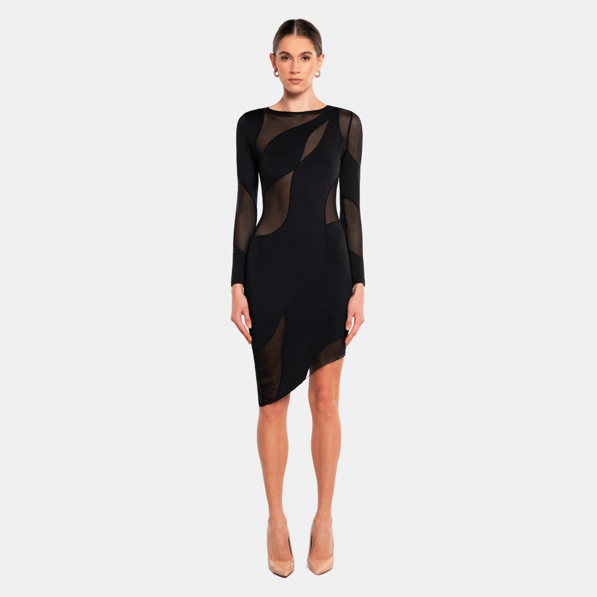SPIRAL Long Sleeve Dress  made by OW Collection