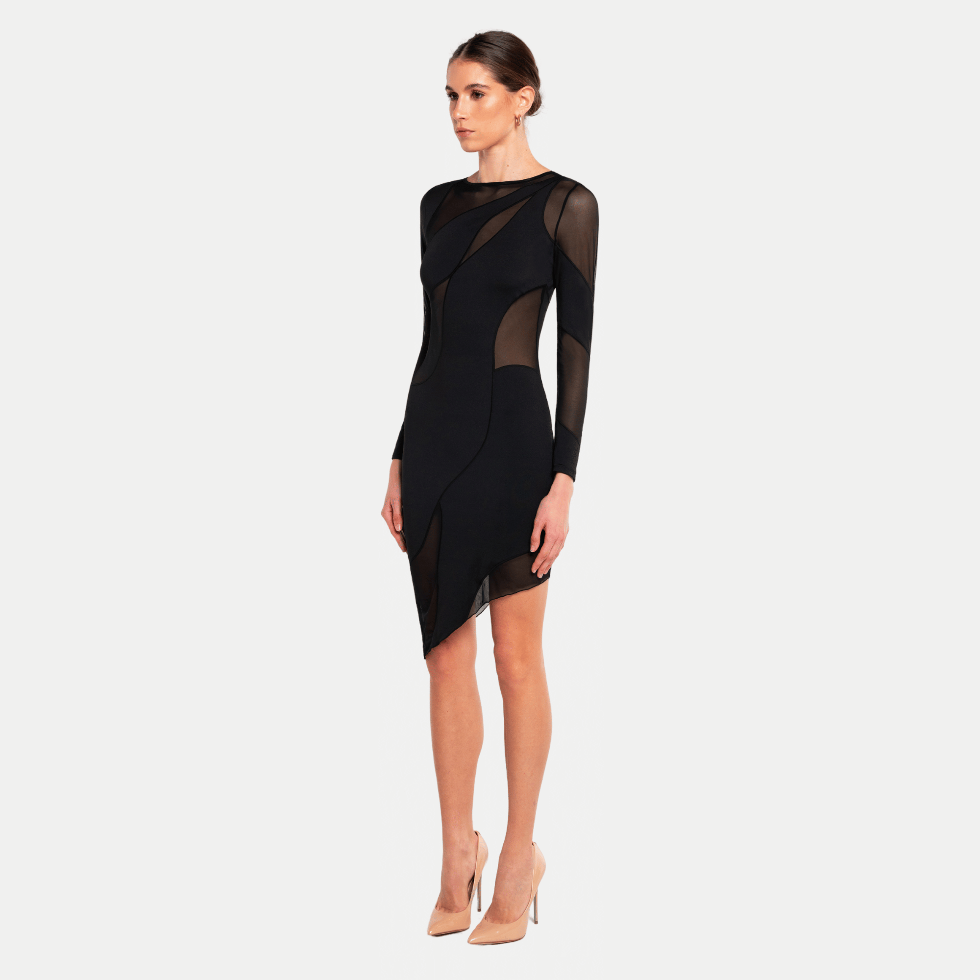 SPIRAL Long Sleeve Dress  made by OW Collection