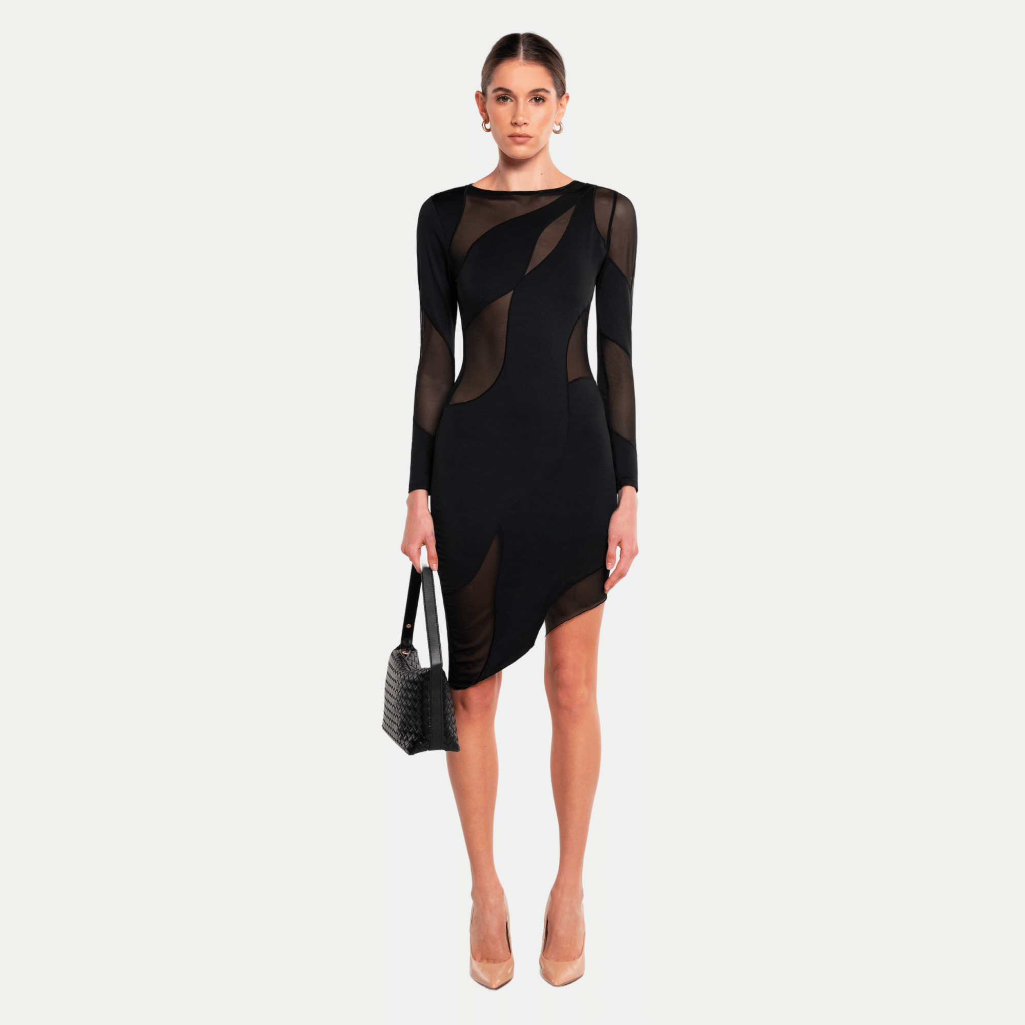 SPIRAL Long Sleeve Dress  made by OW Collection