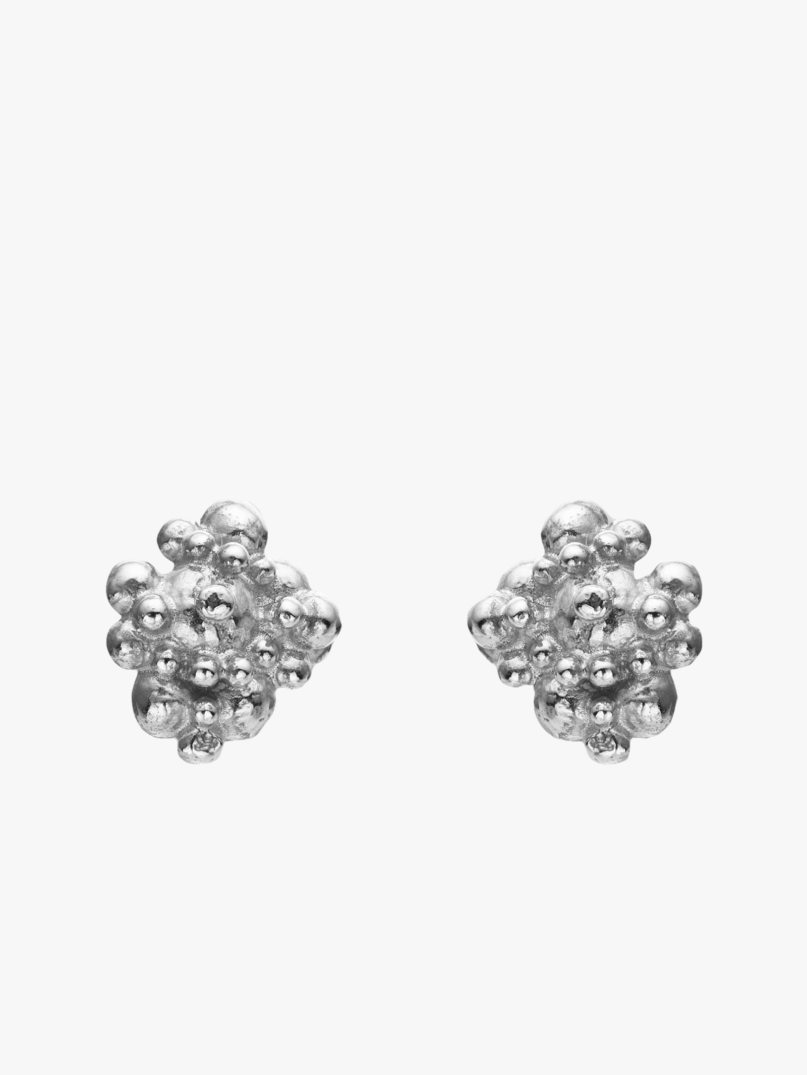 Céleste Deux Small Earrings Silver in Silver made by Eva Remenyi