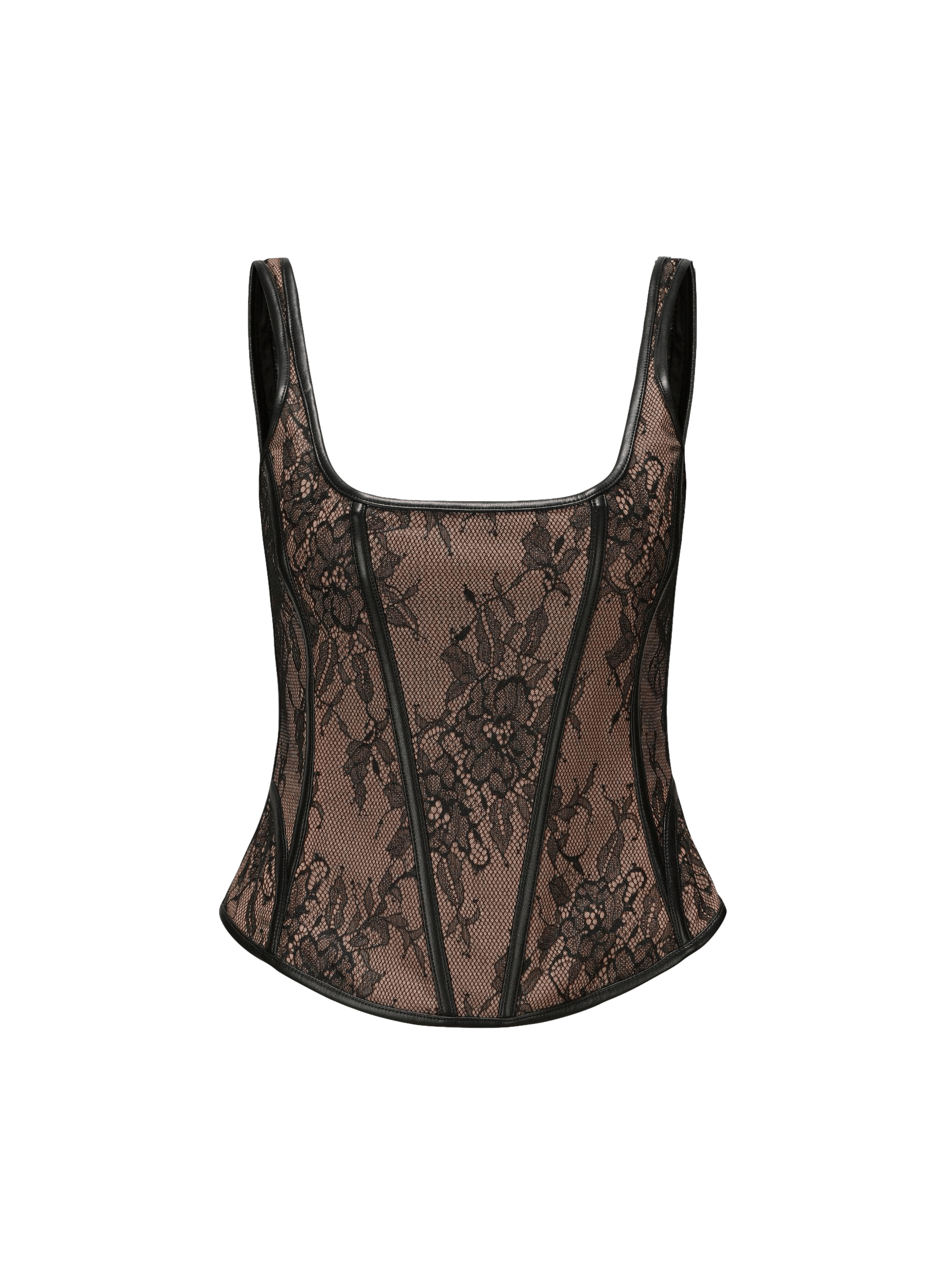 Emily Lace Top in Brown made by Nana Jacqueline