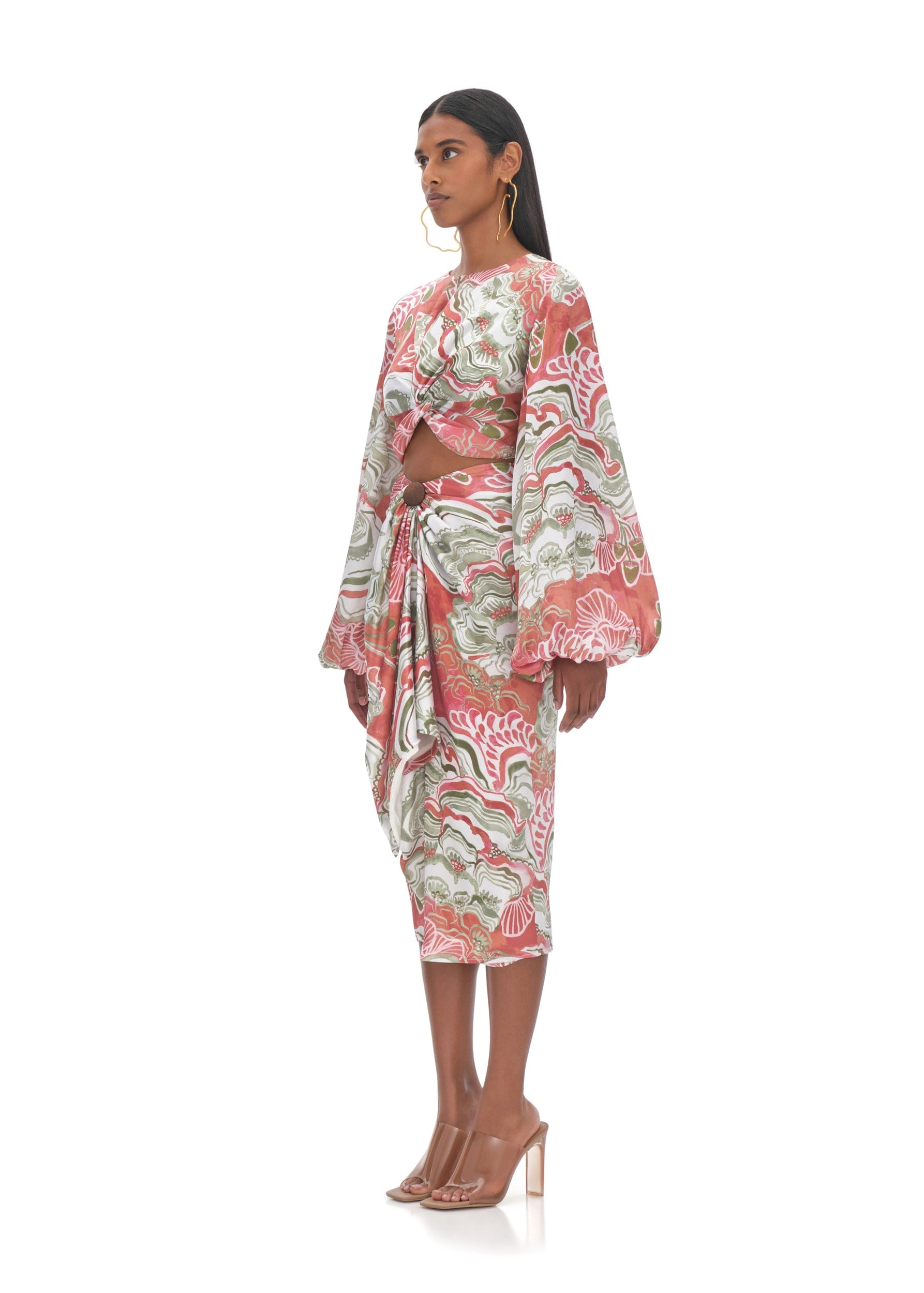 BEHATI ABSTRACT MUSHROOM SKIRT made by Andrea Iyamah