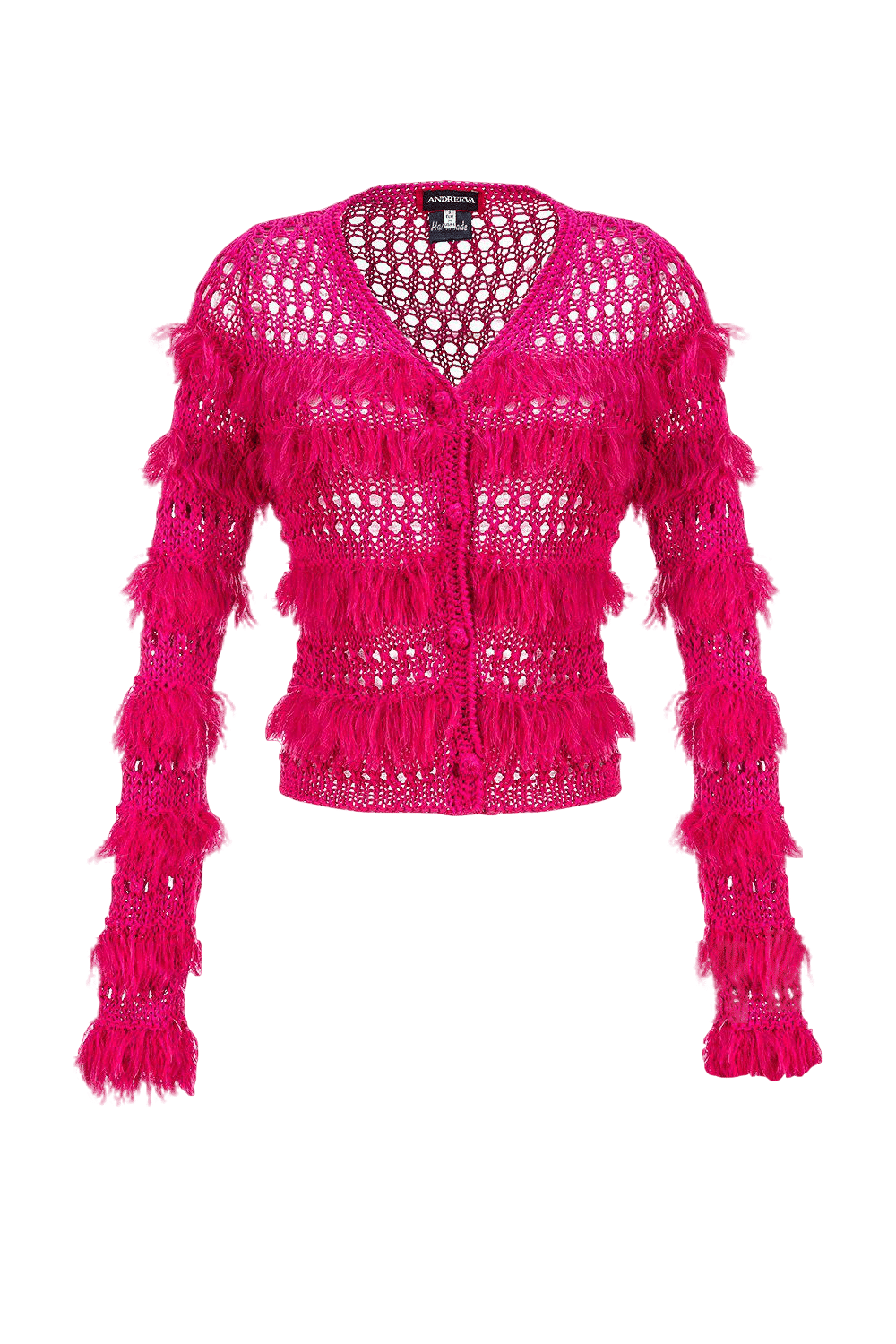 Purple Handmade Knit Sweater made by ANDREEVA