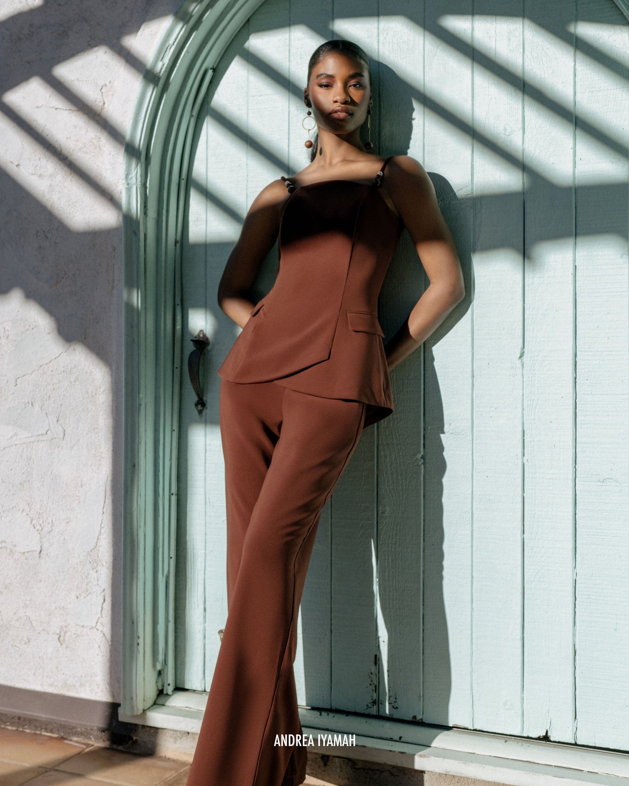 UTA PANTS - CINNAMON made by Andrea Iyamah