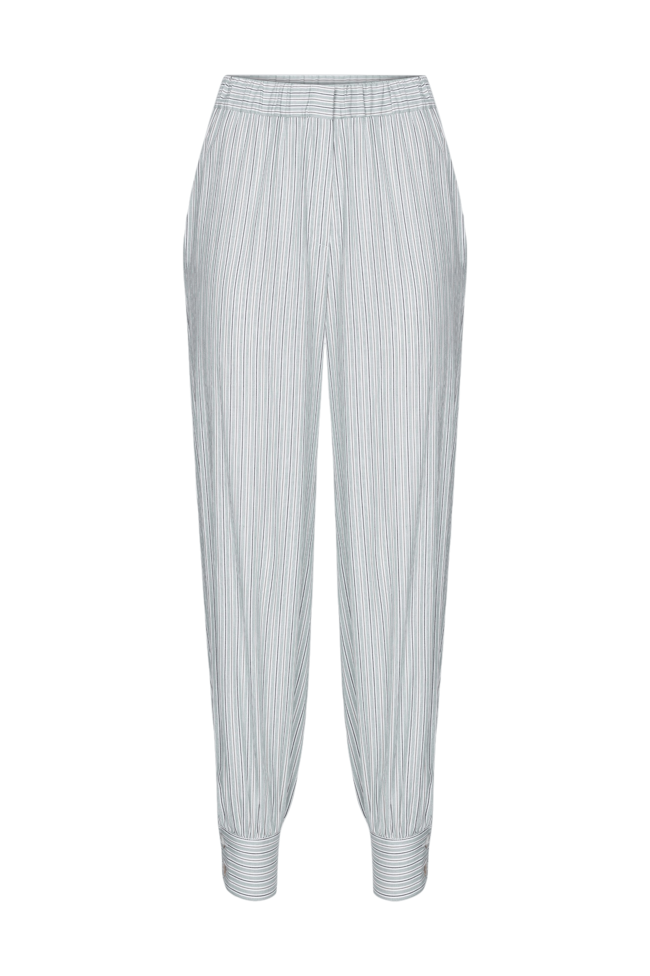 Maith Buttoned Cuffs Cotton Trousers made by Nazli Ceren