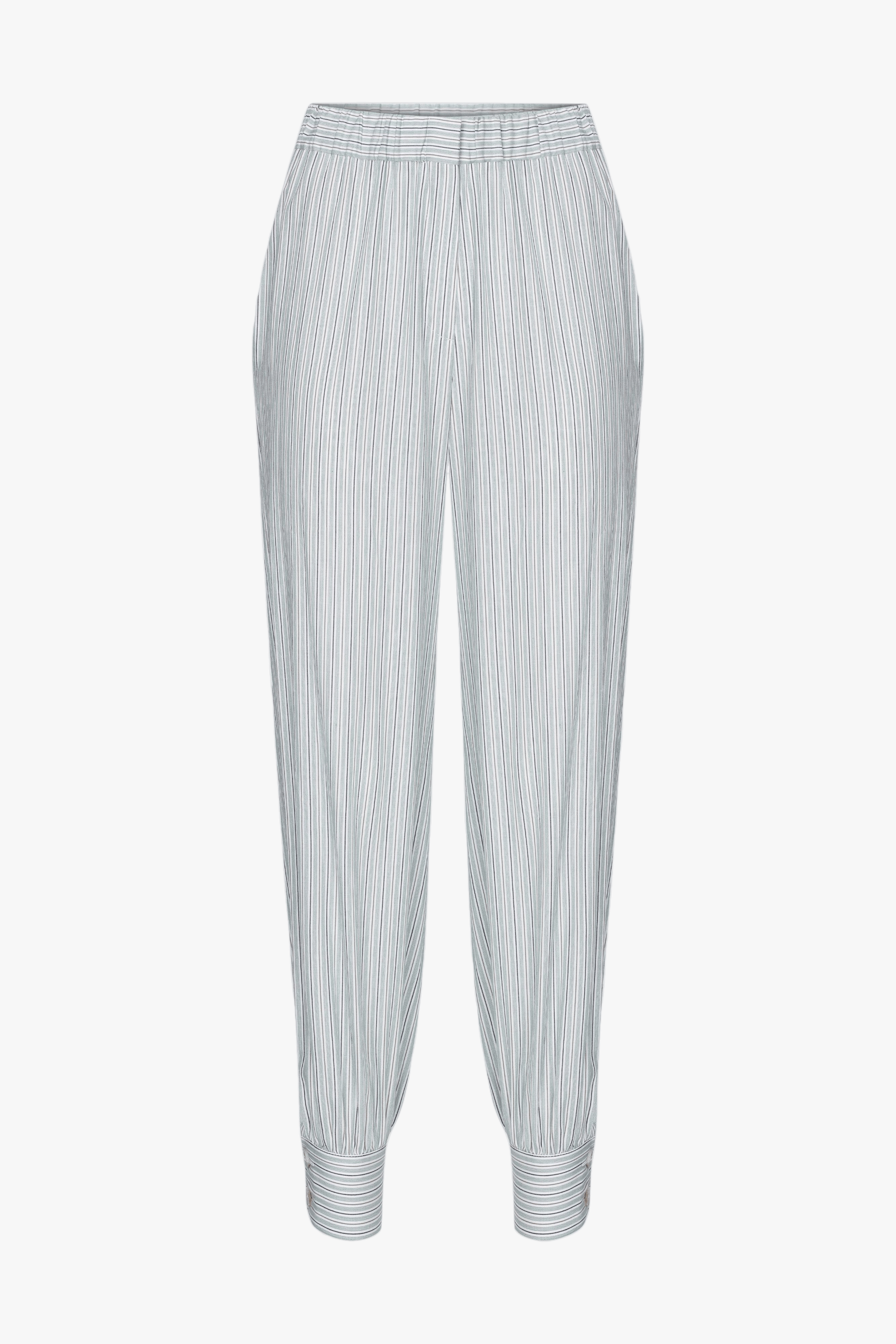 Maith Buttoned Cuffs Cotton Trousers made by Nazli Ceren