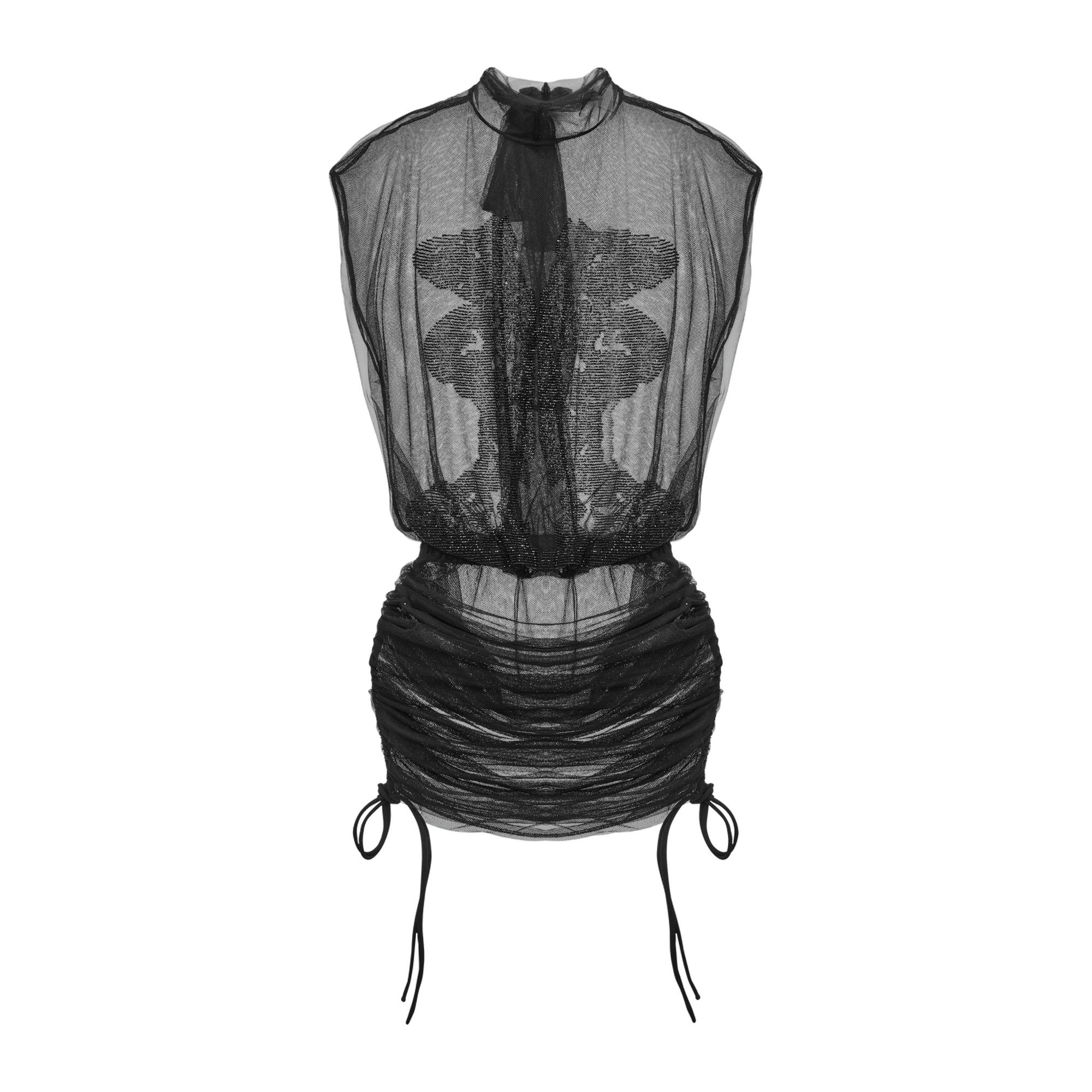 Dress With Sequins At The Front made by YAVORSKA