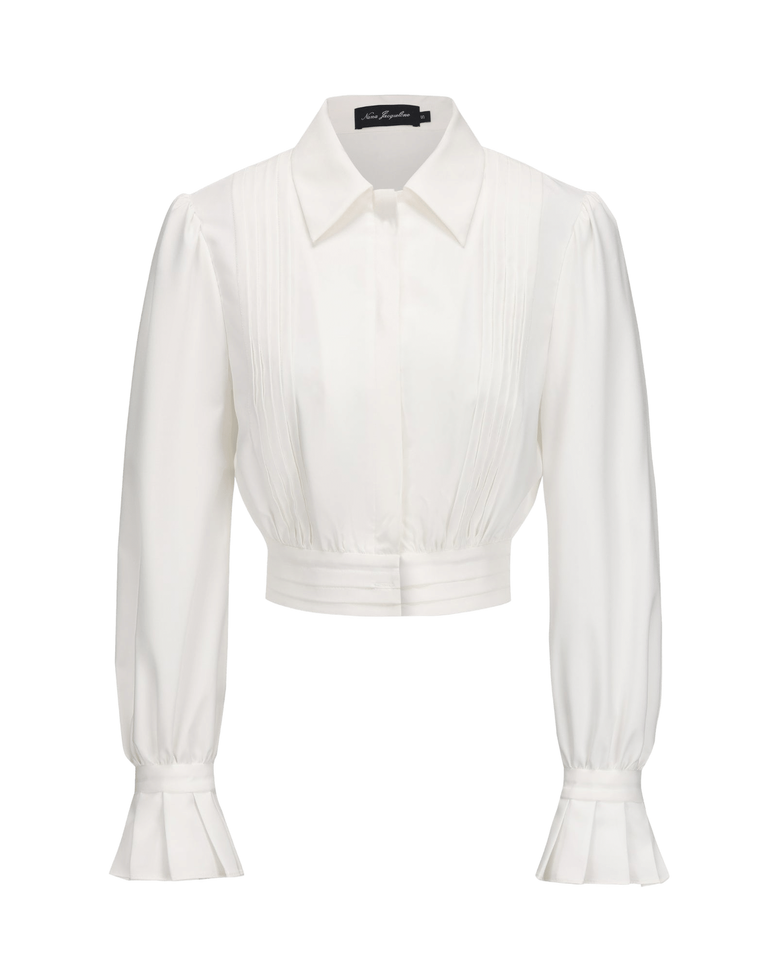 Francesca Cropped Top (White) made by Nana Jacqueline