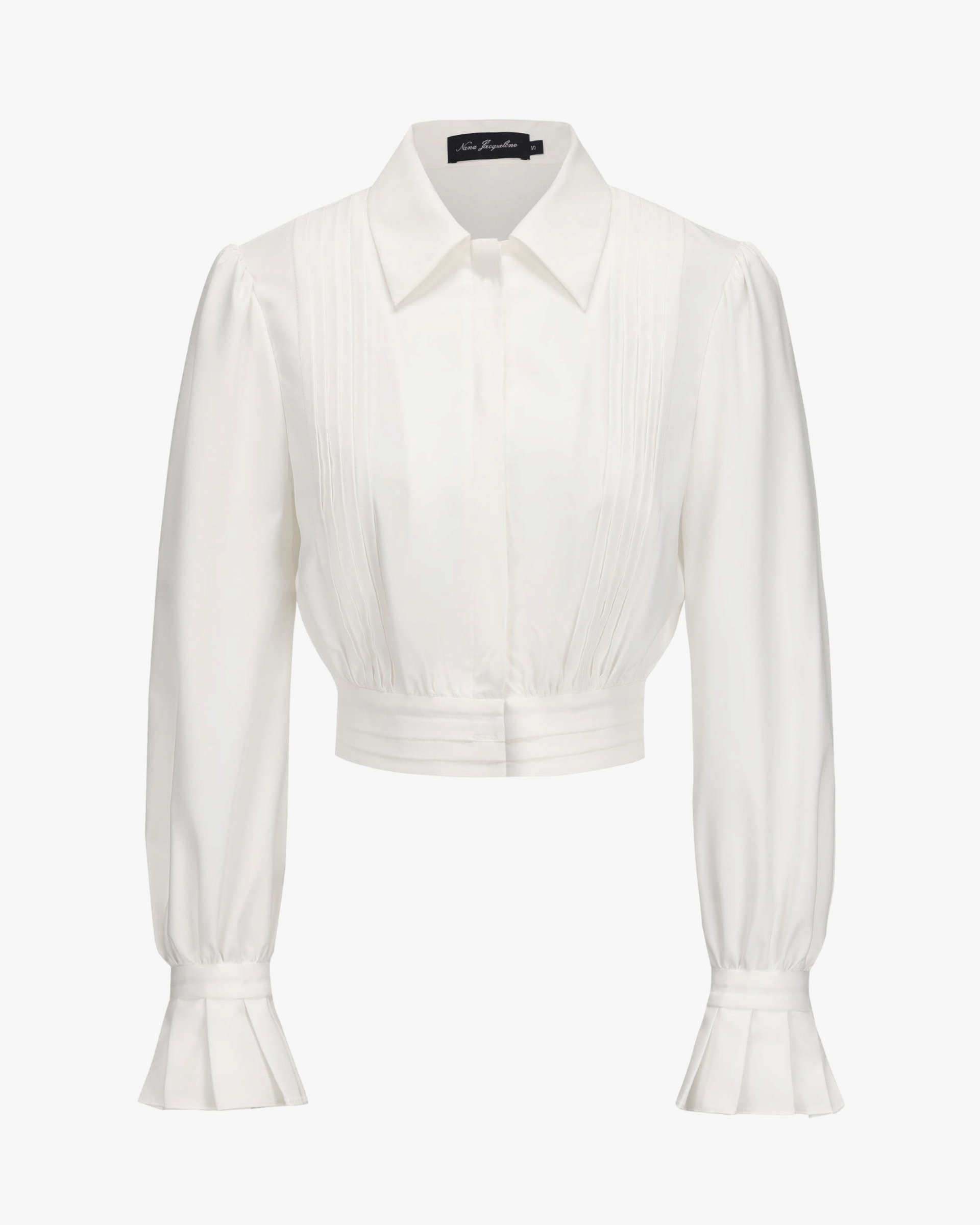 Francesca Cropped Top (White) made by Nana Jacqueline