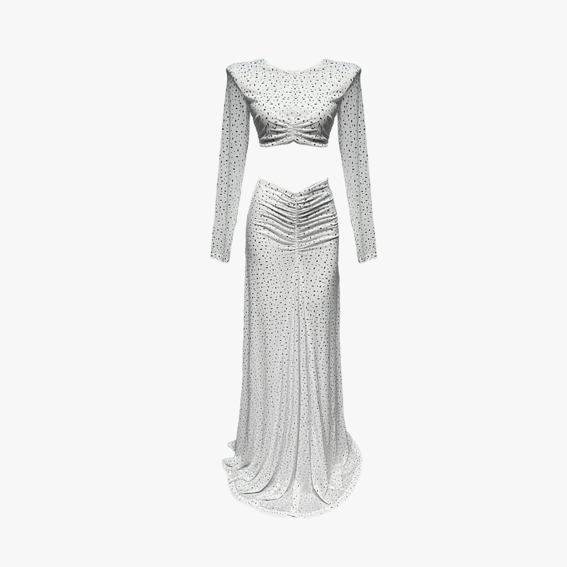 White Draped Crystals Set made by Daniele Morena