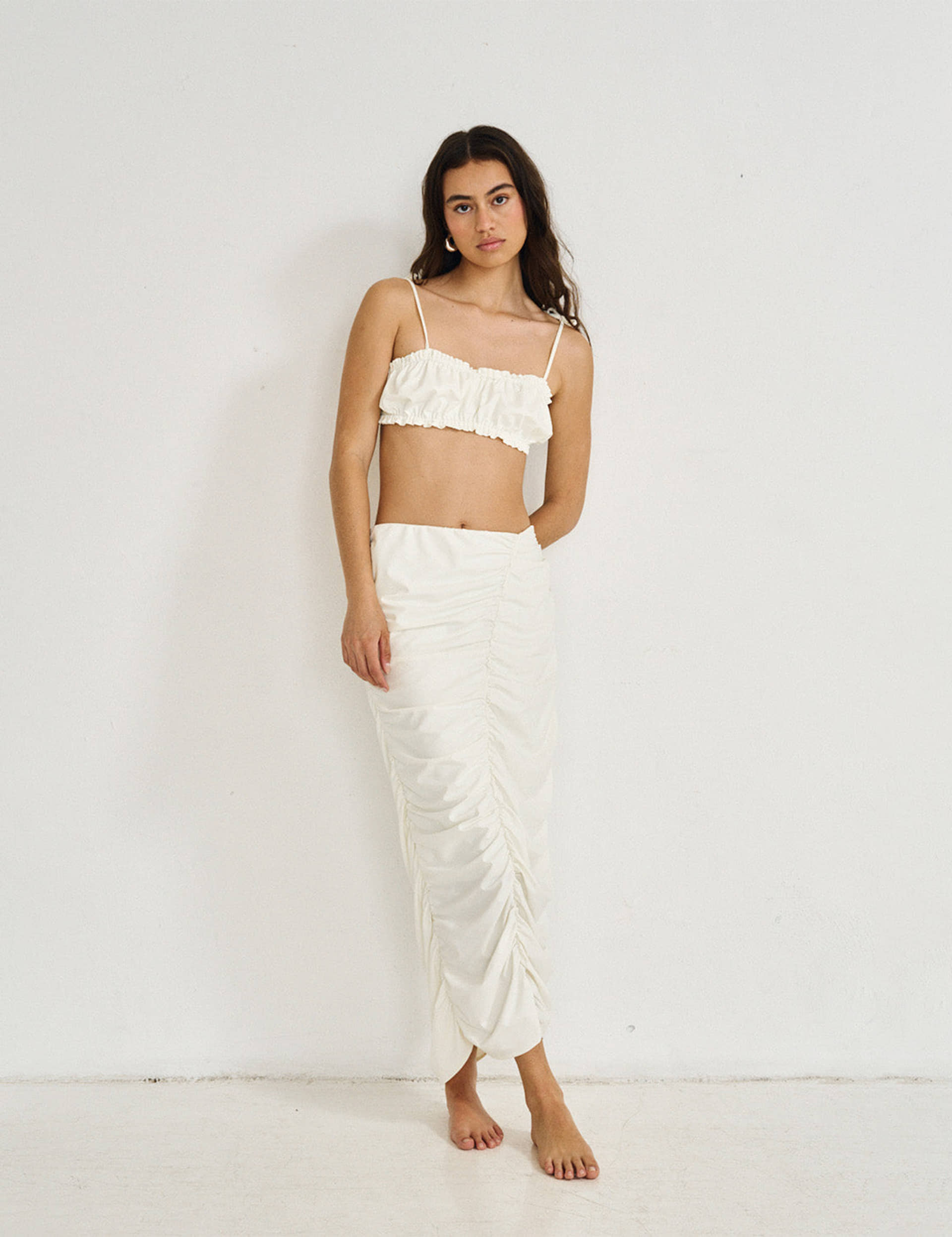 CLARA SKIRT WHITE - LIMITED EDITION made by 710 Studio