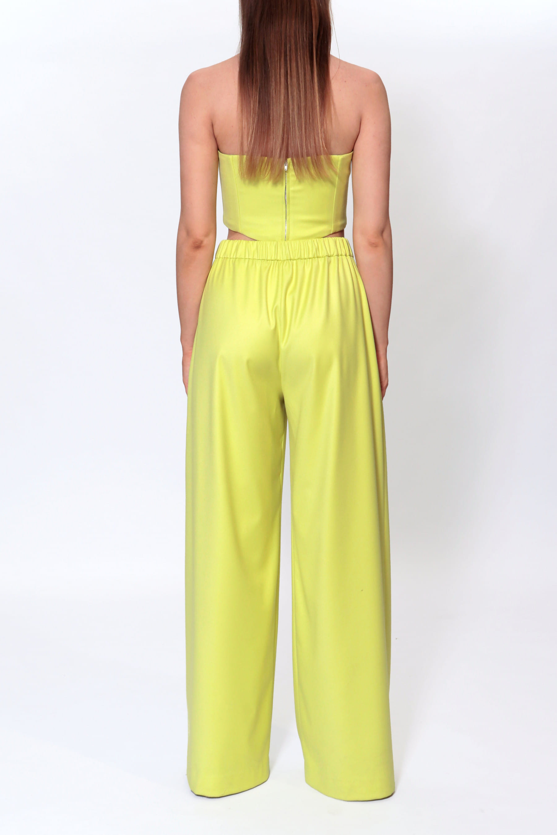Trousers Ophelie Wild Lime made by HALEWSKI