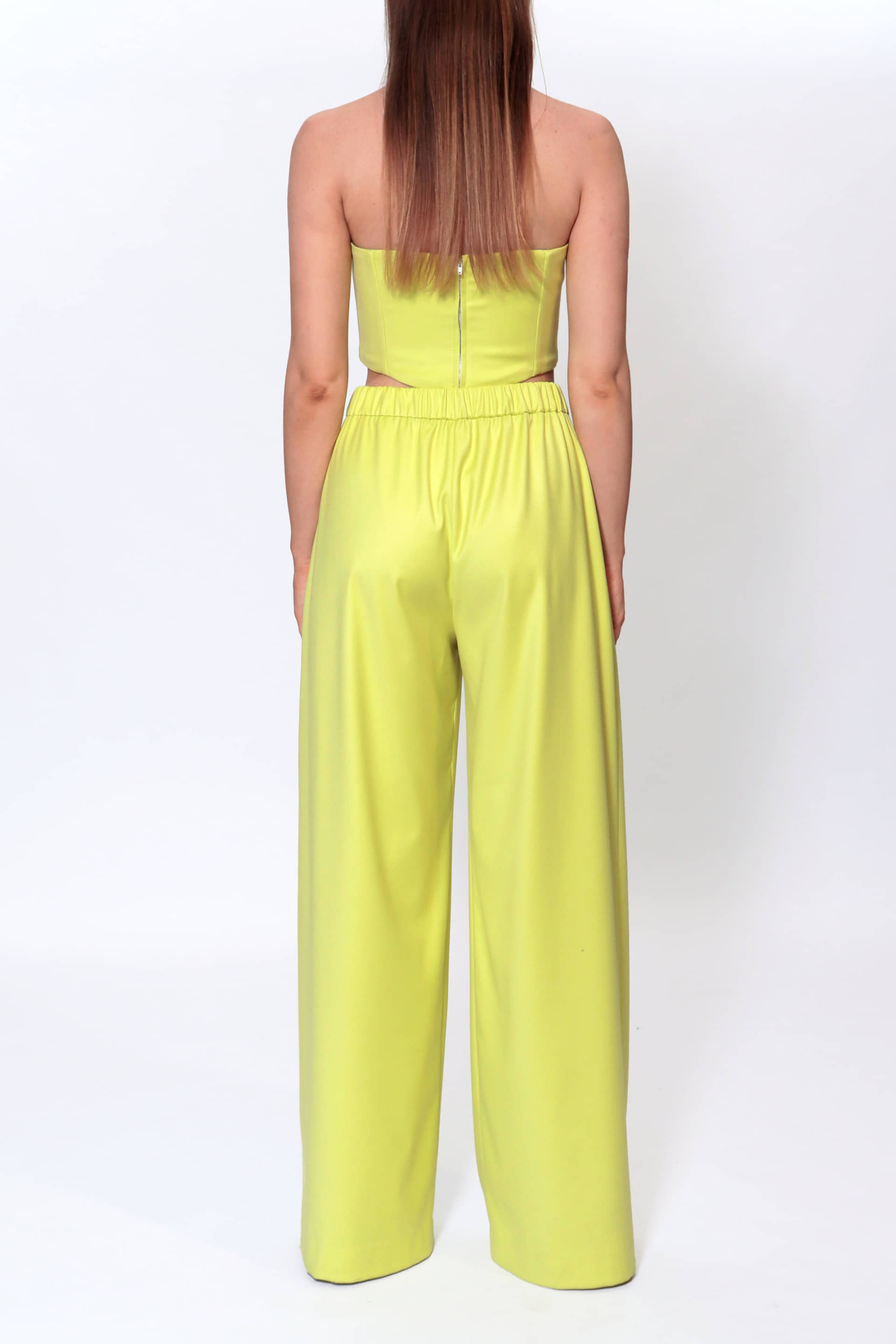 Trousers Ophelie Wild Lime made by HALEWSKI
