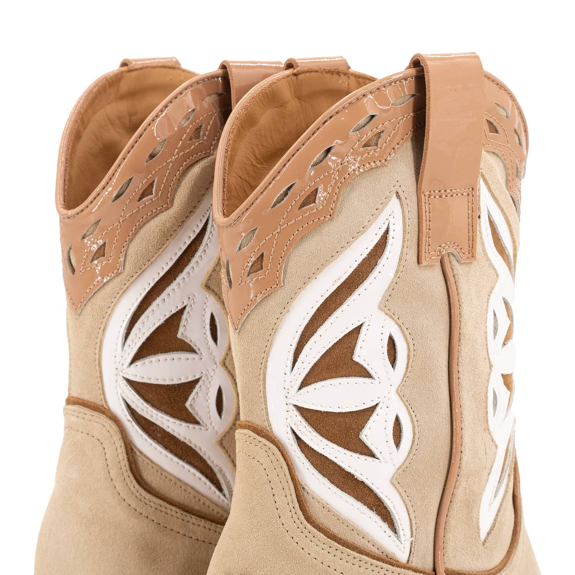 BROWN SUEDE COWBOY BOOTS made by Toral