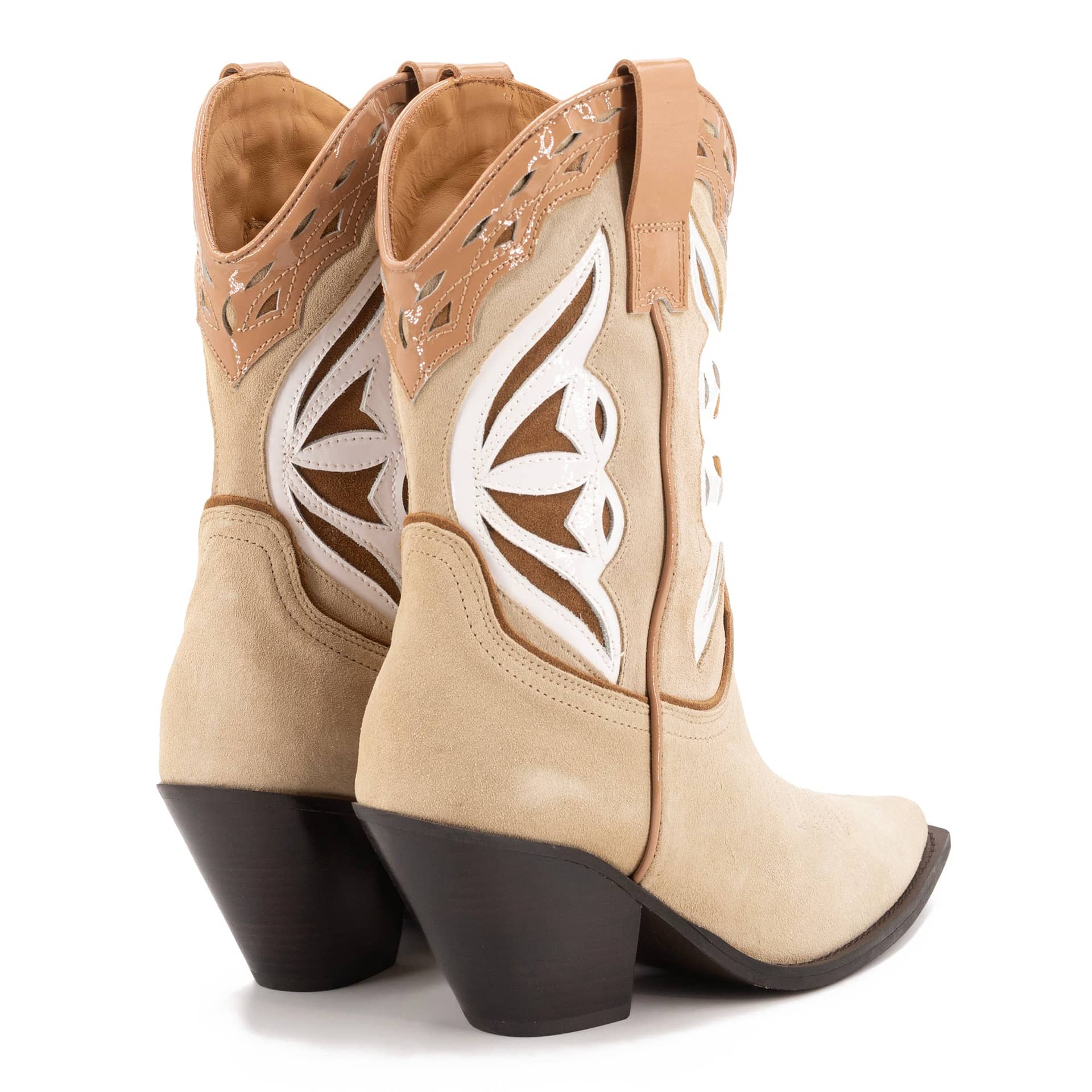 BROWN SUEDE COWBOY BOOTS made by Toral