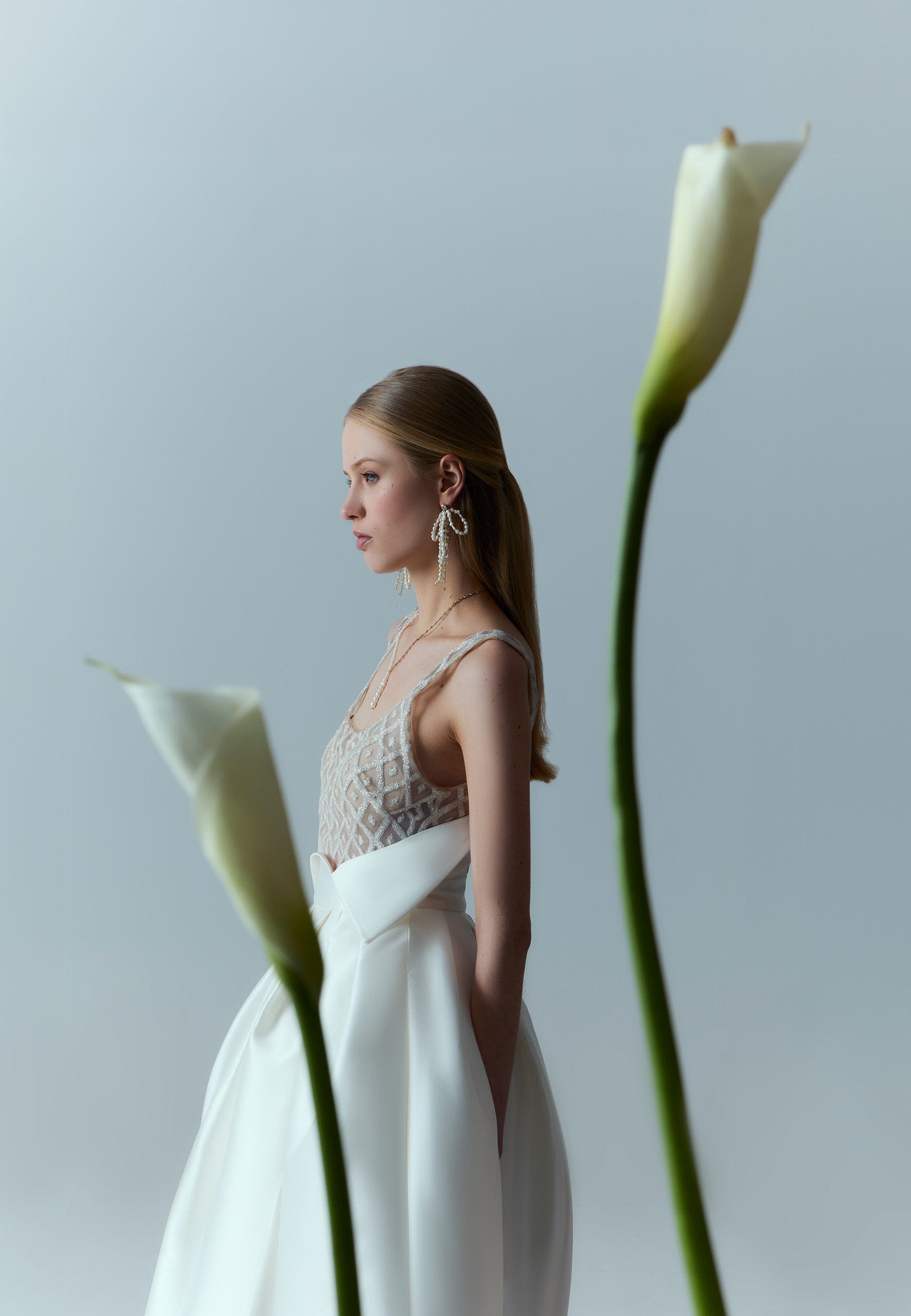 Pendientes Lazo Perlas Aurora made by Lavani Jewels