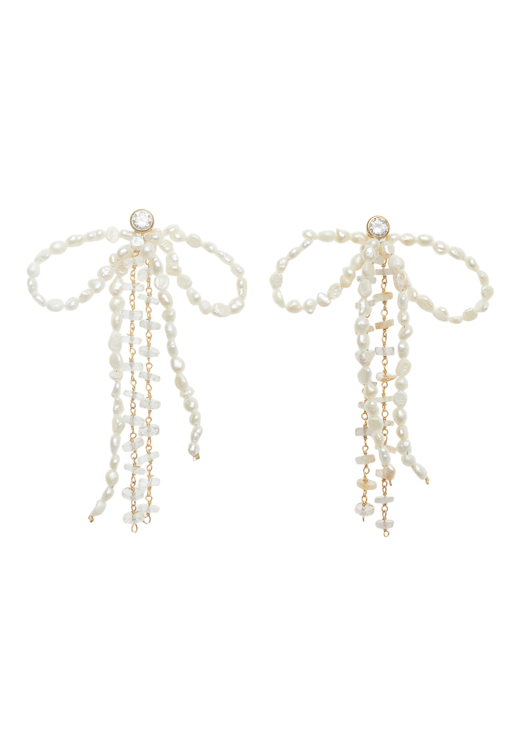 Pendientes Lazo Perlas Aurora made by Lavani Jewels