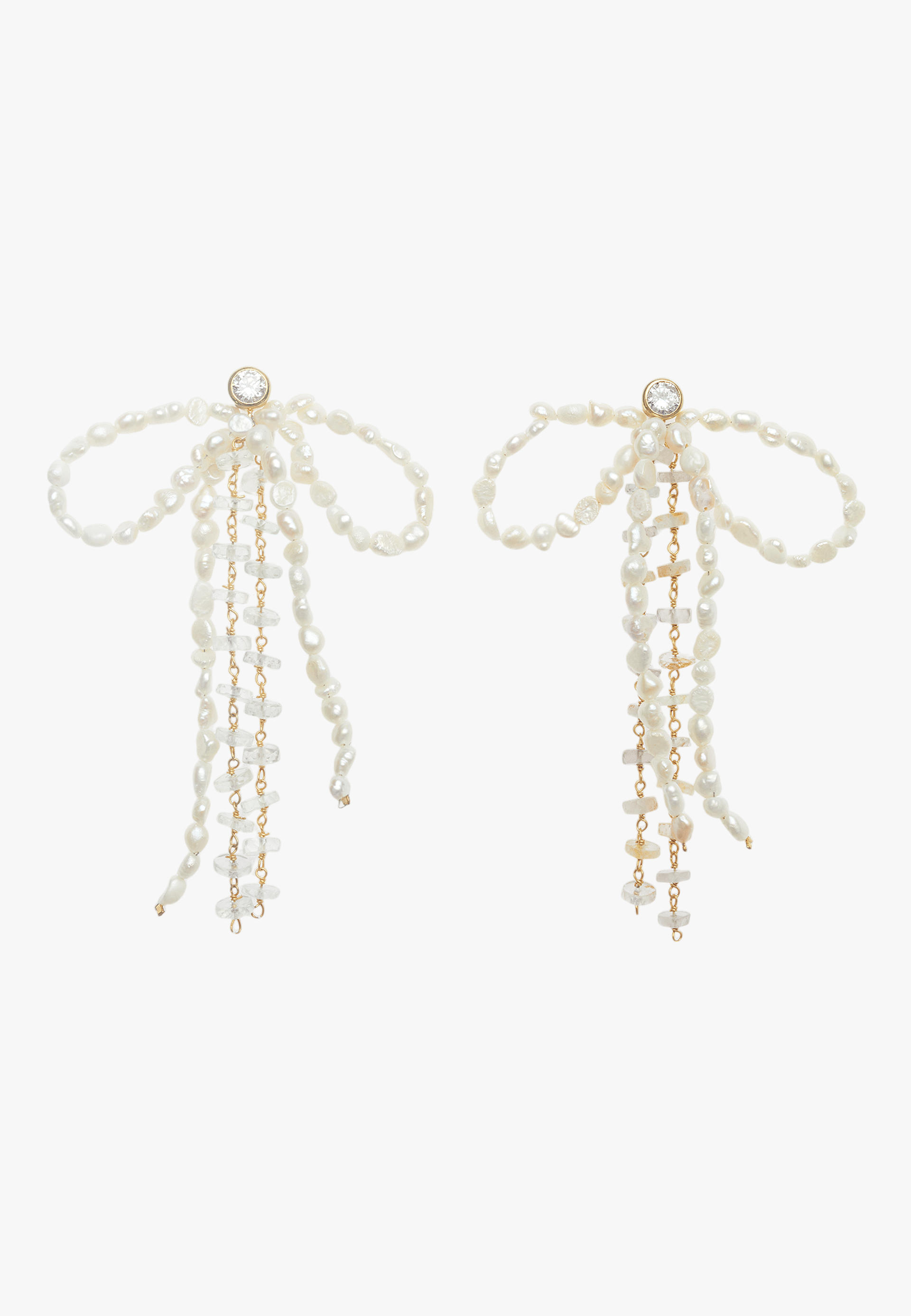 Pendientes Lazo Perlas Aurora made by Lavani Jewels