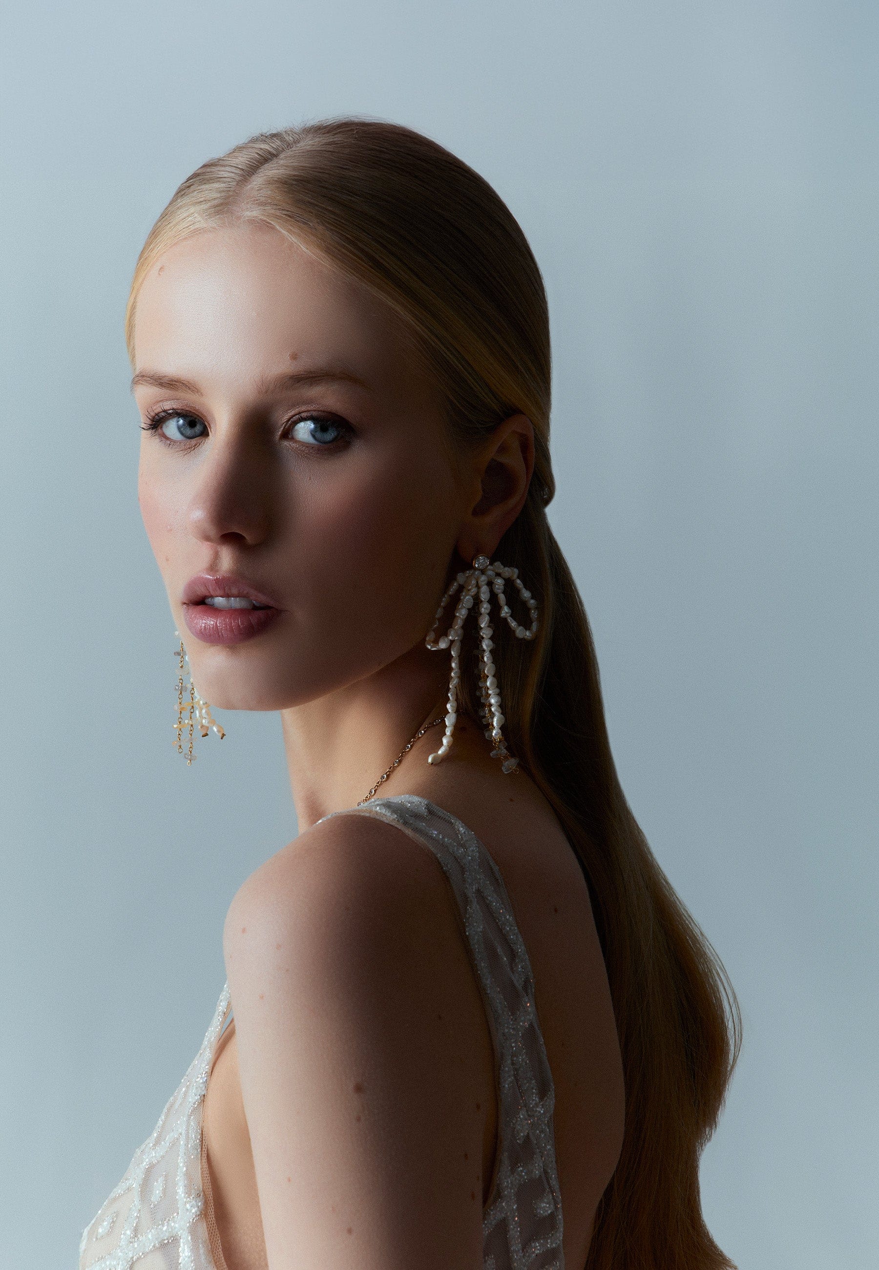 Pendientes Lazo Perlas Aurora made by Lavani Jewels