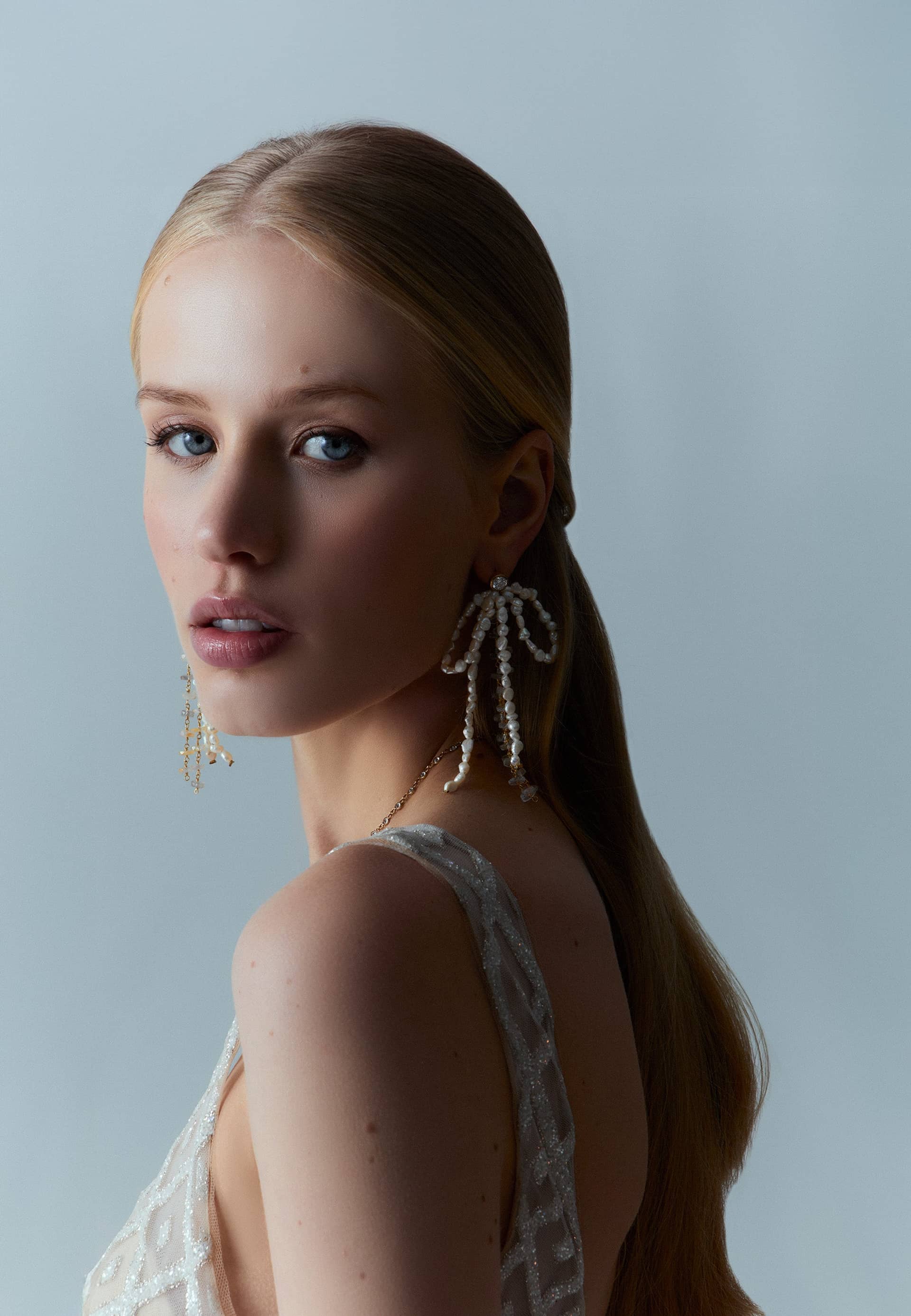 Pendientes Lazo Perlas Aurora made by Lavani Jewels