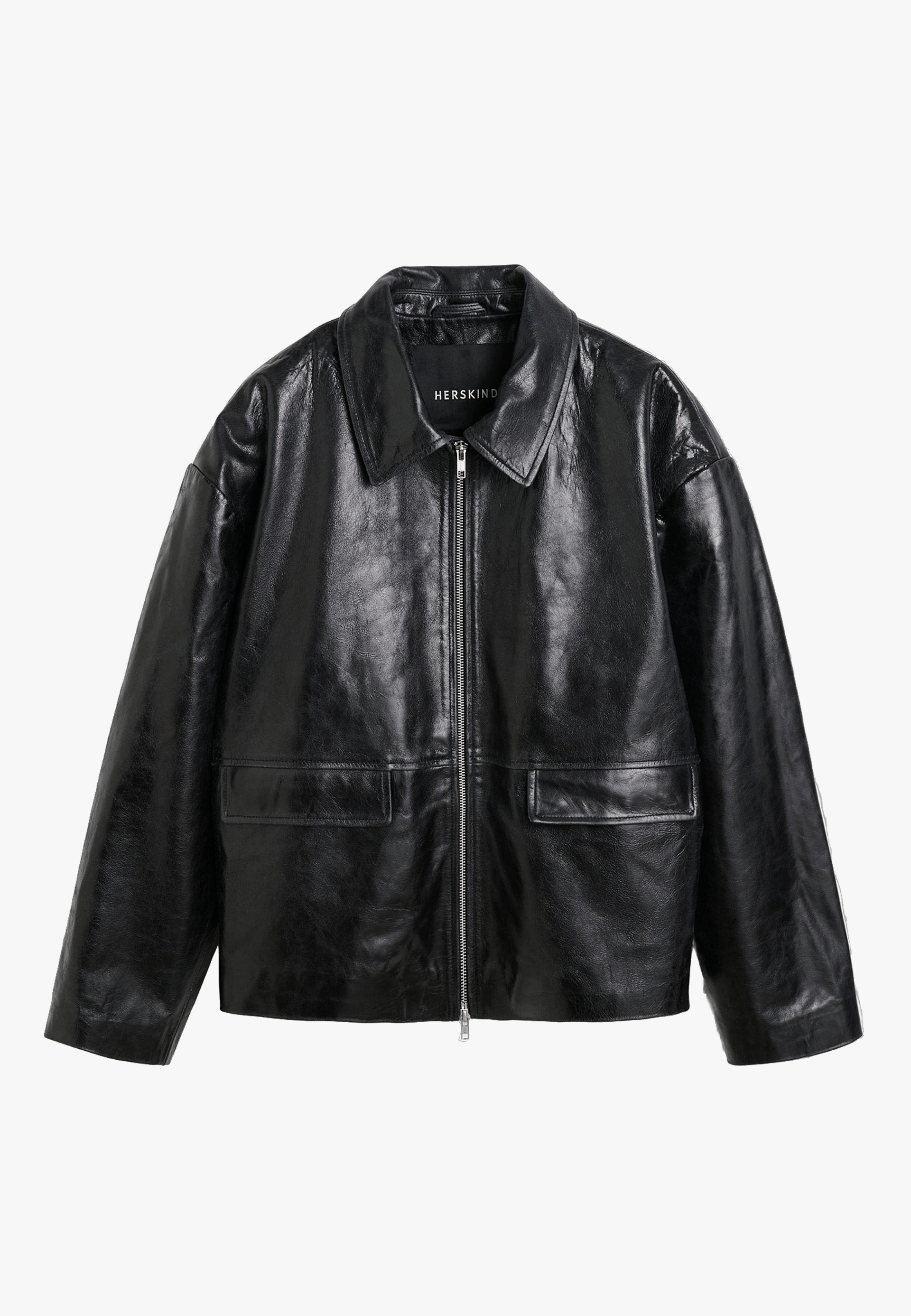 Kurt Leather Jacket - Black made by HERSKIND