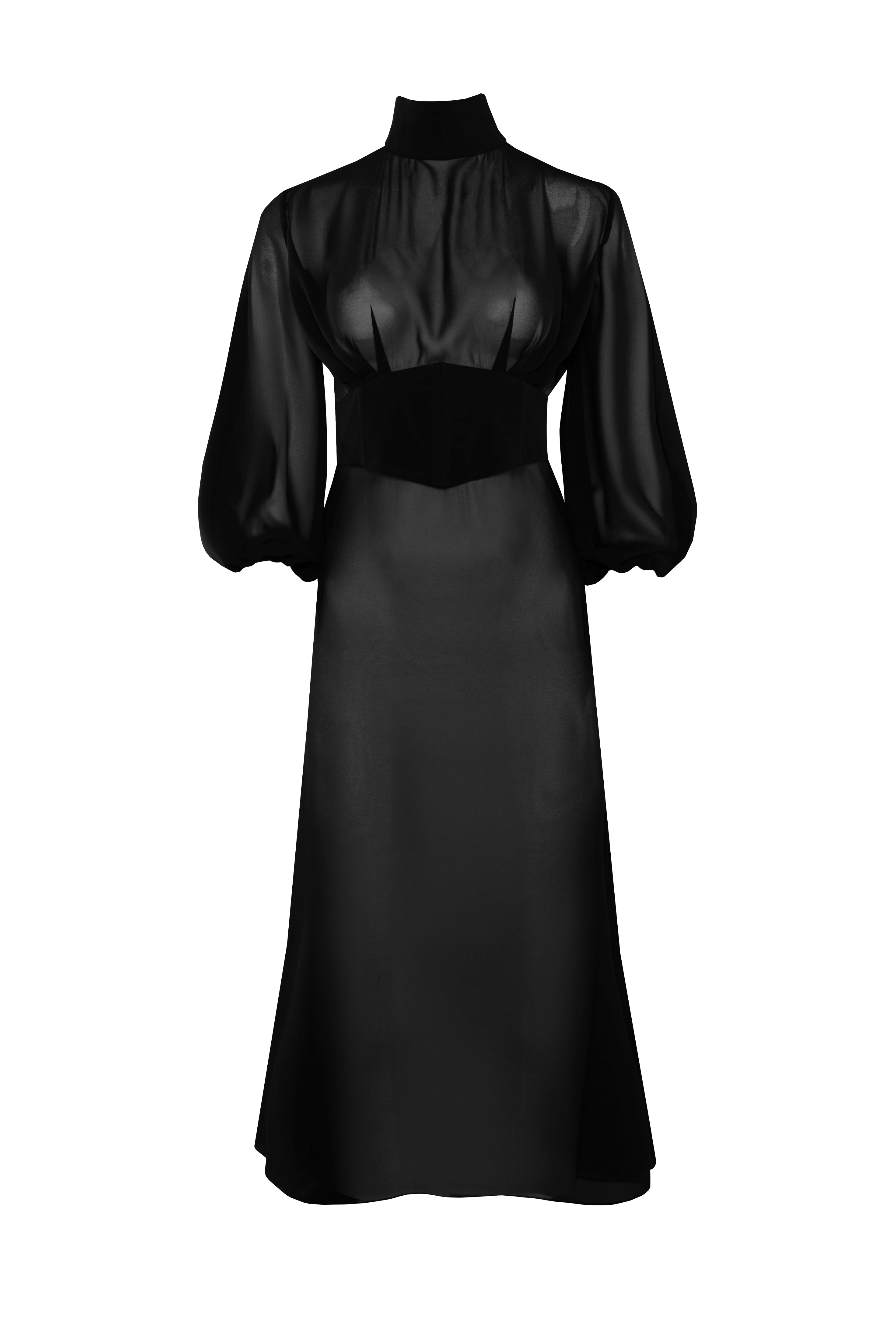 Sheer Corset Dress made by Vestiaire d'un Oiseau Libre