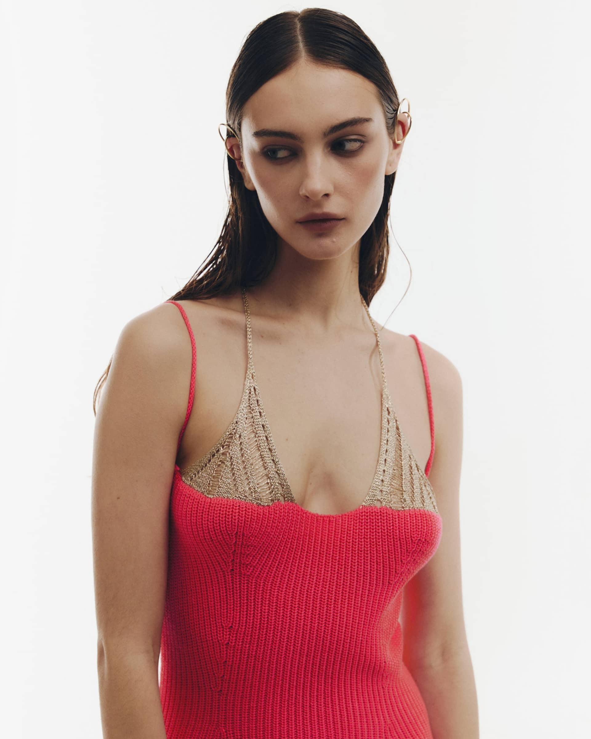 Brink pink dress made by KNITEL