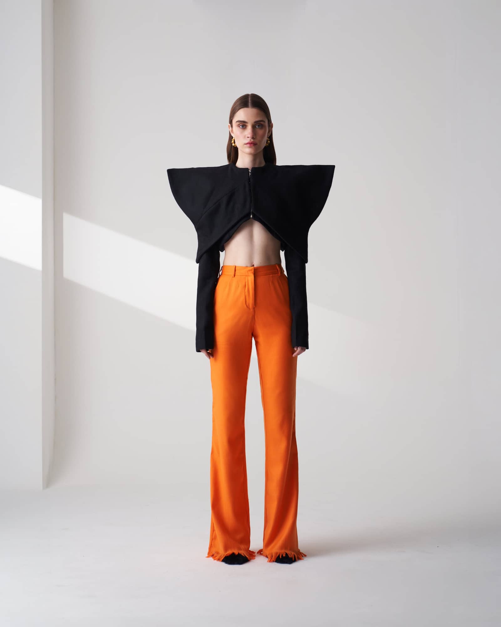 Wool Blend Shawl Trousers made by Szabo Sihag