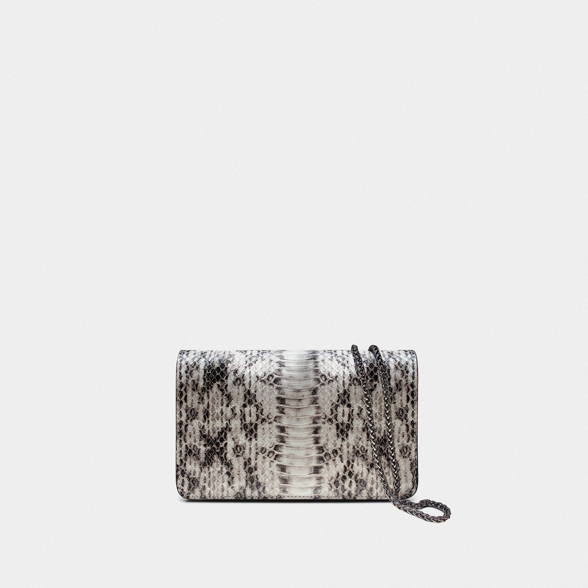 Lea Embossed Python Natural Clutch made by YLIANA YEPEZ