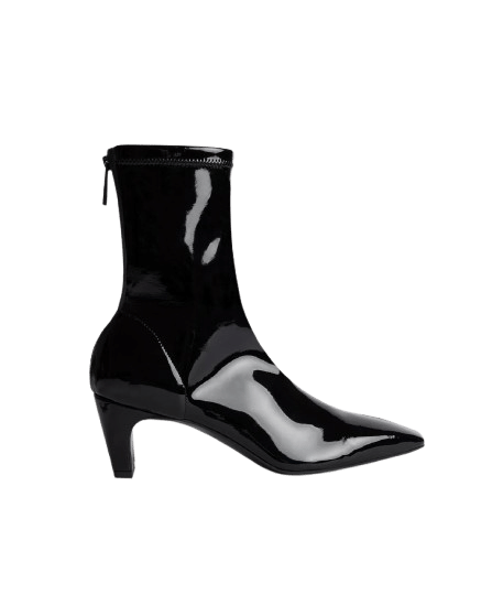 The Glove Boot - Black Patent made by ESSEN