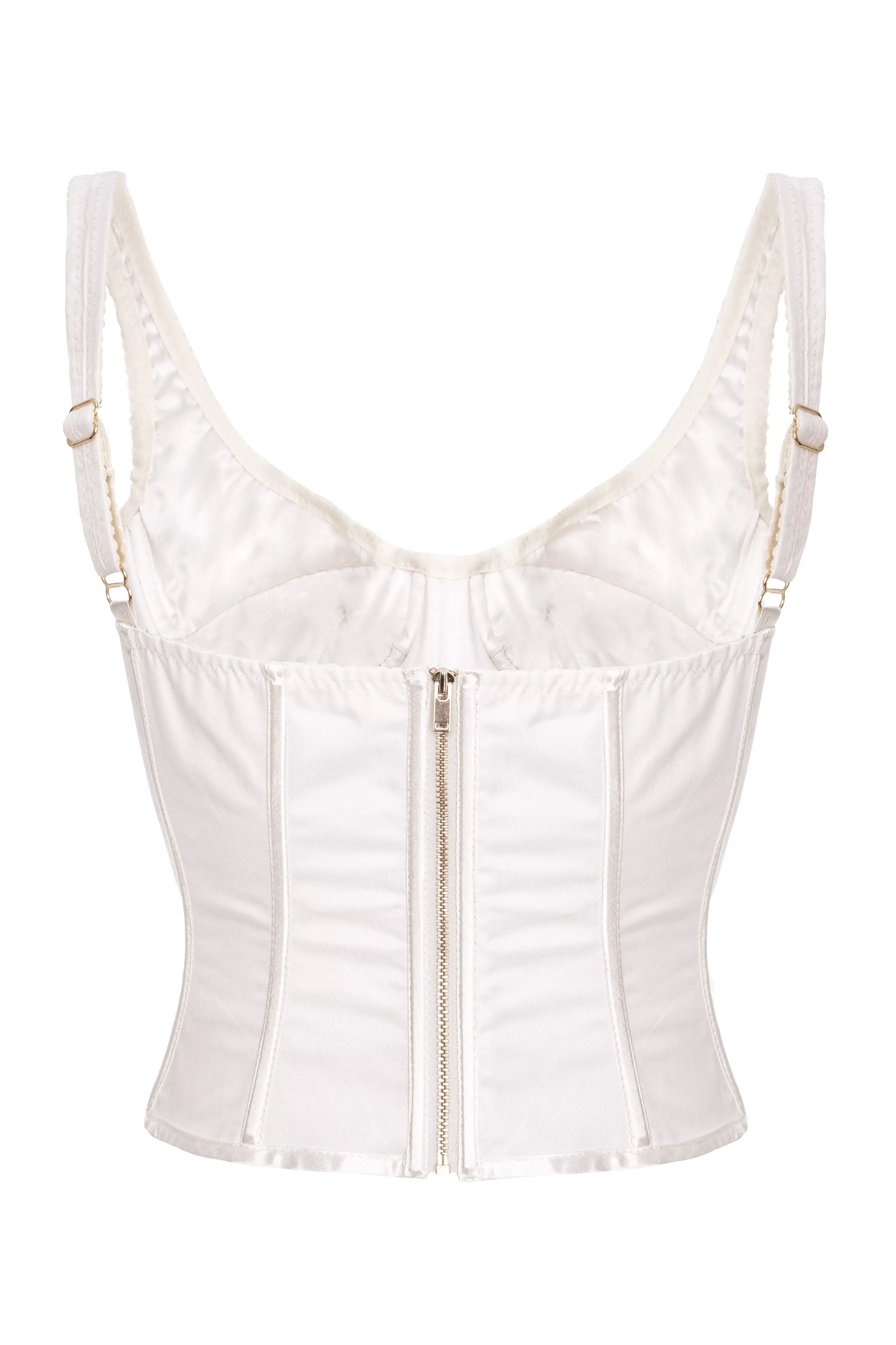 Mina Cotton Silk Bustier made by Aureliana