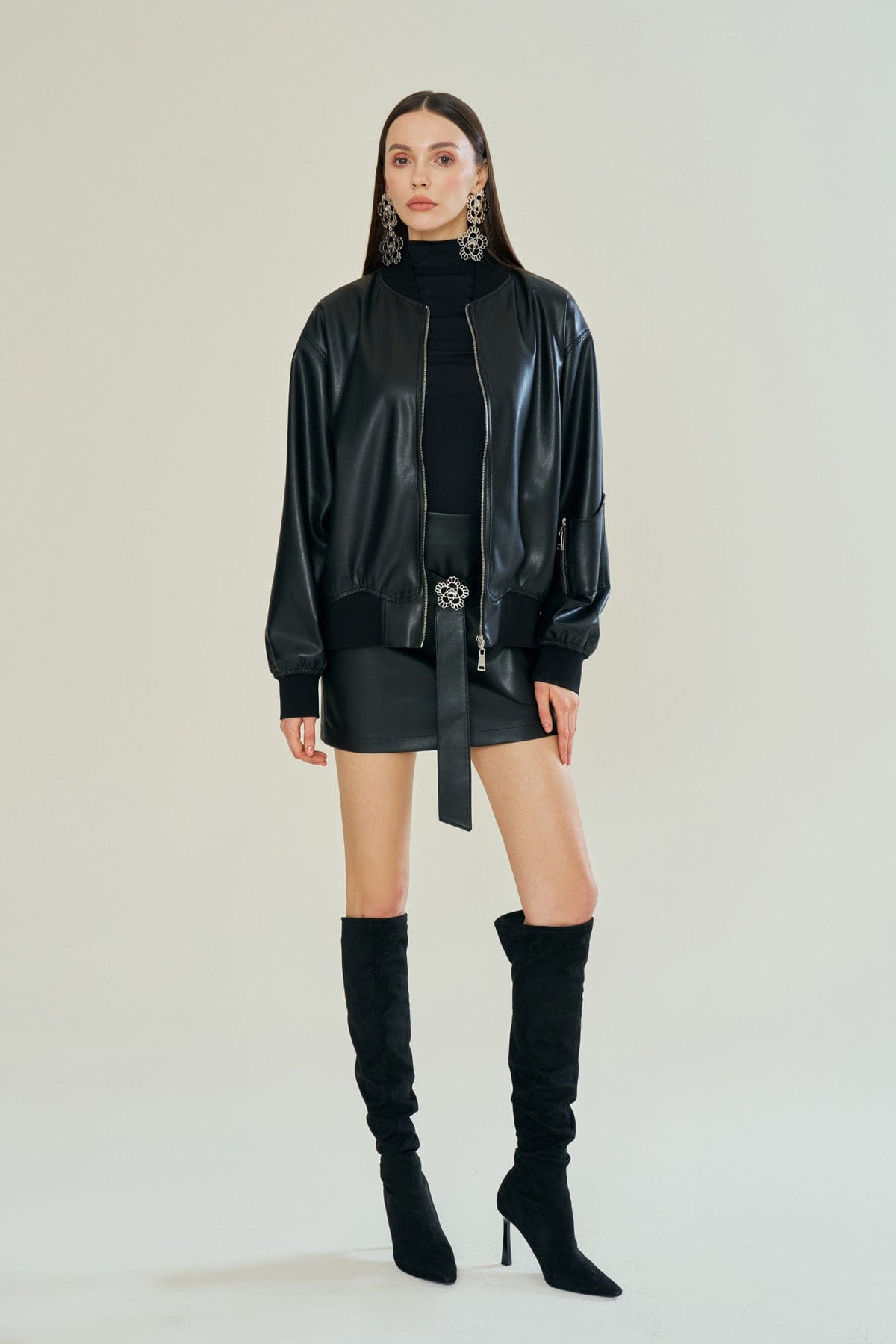 Nightfall Leather Bomber made by Declara