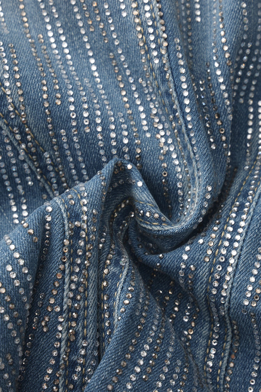 Monique Crystal Blue Denim Top made by Nana Jacqueline