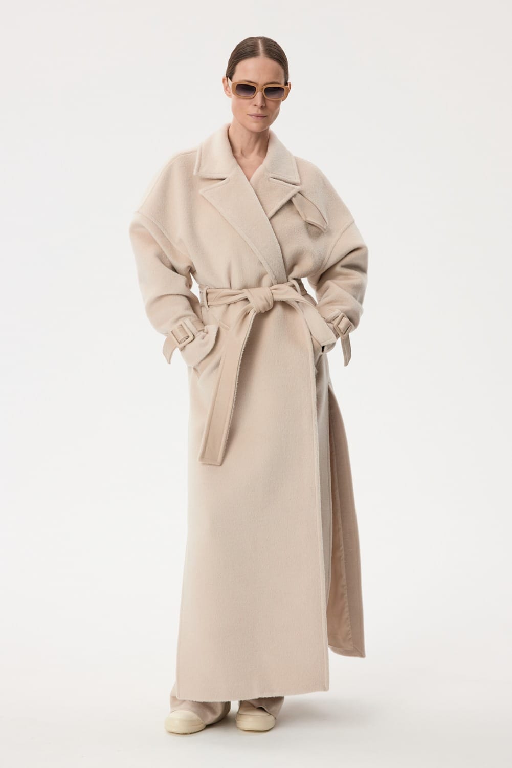 Long Alpaca Coat made by YAVORSKA