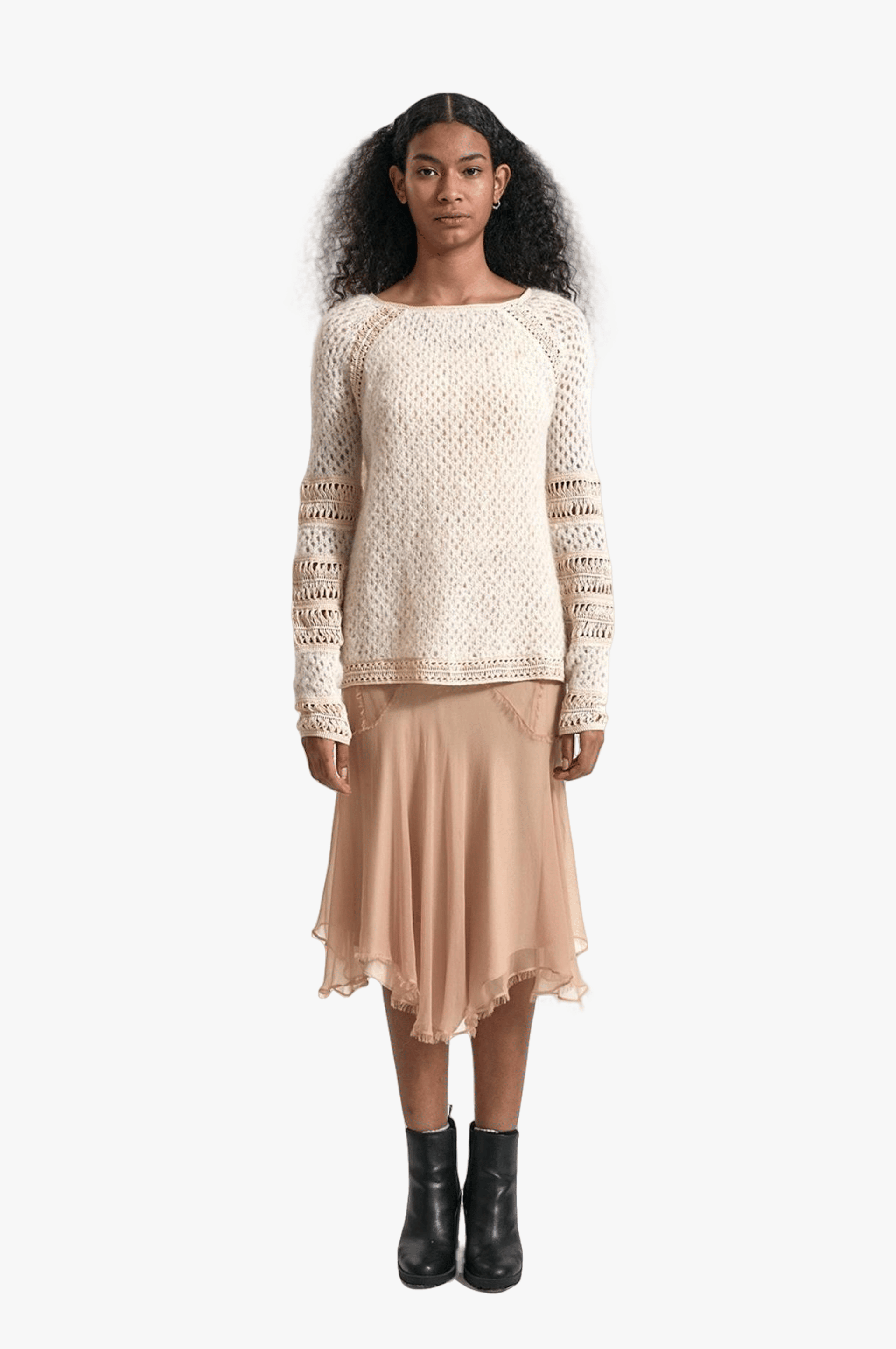 BONNIE Sweater in Beige made by AYNI