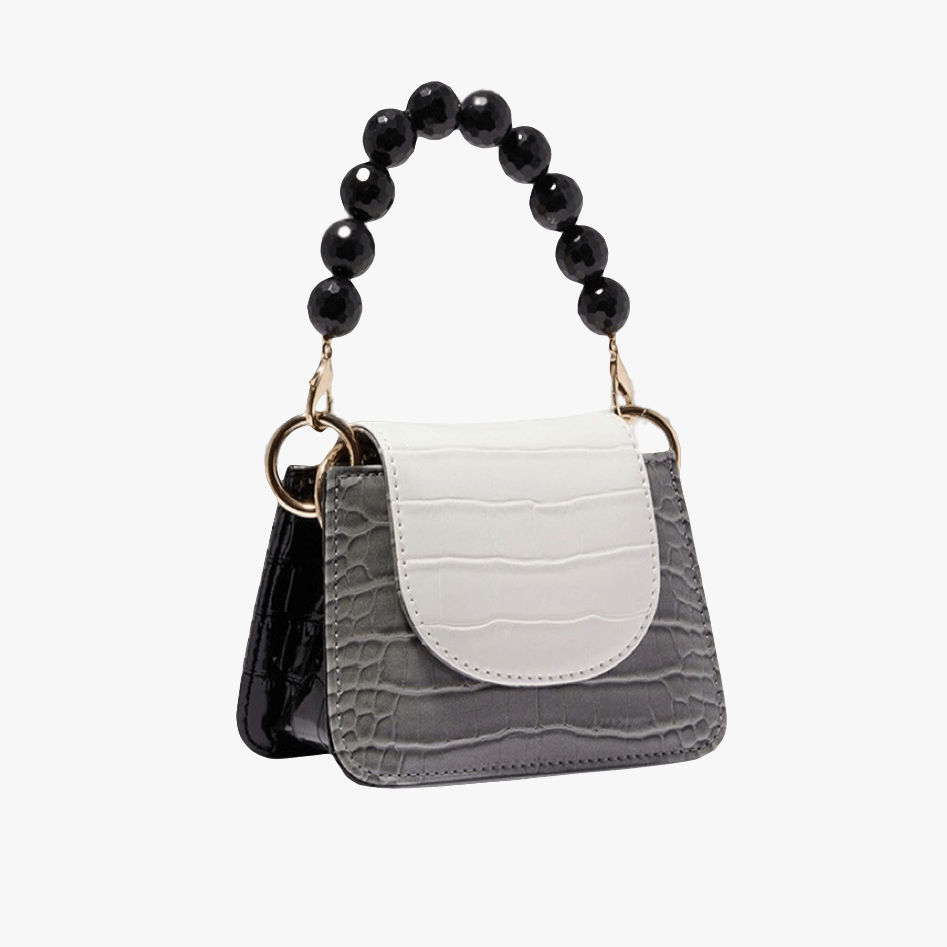 Horra - Grey x White x Black - Mini bag made by ALIEL