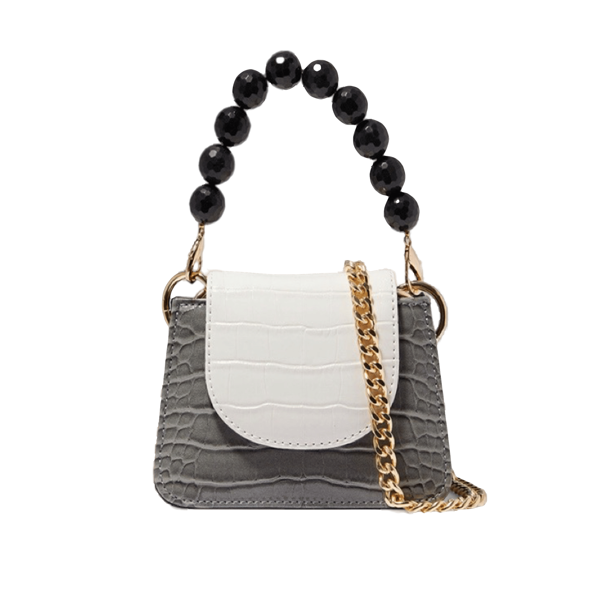 Horra - Grey x White x Black - Mini bag made by ALIEL