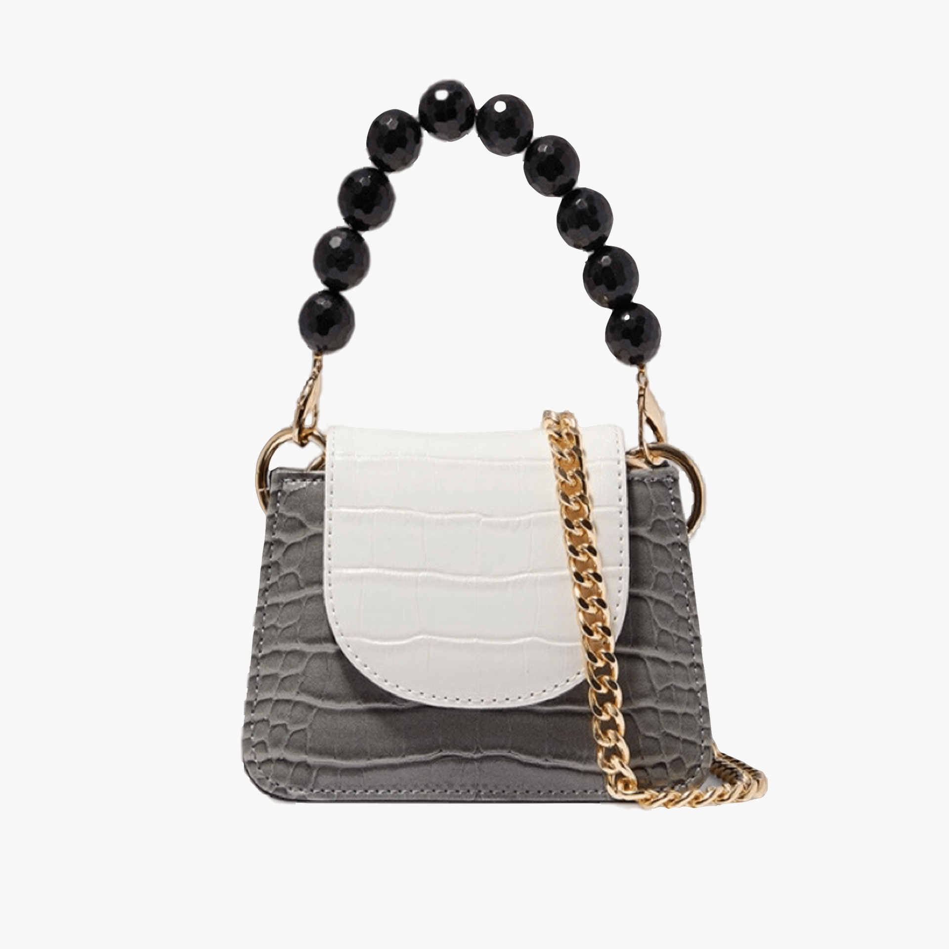 Horra - Grey x White x Black - Mini bag made by ALIEL