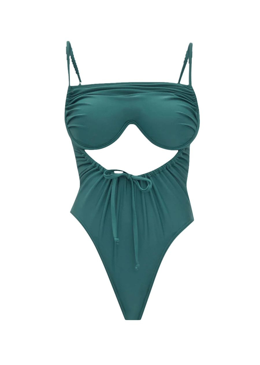 TIACA FOREST GREEN ONE PIECE SWIMSUIT made by Andrea Iyamah