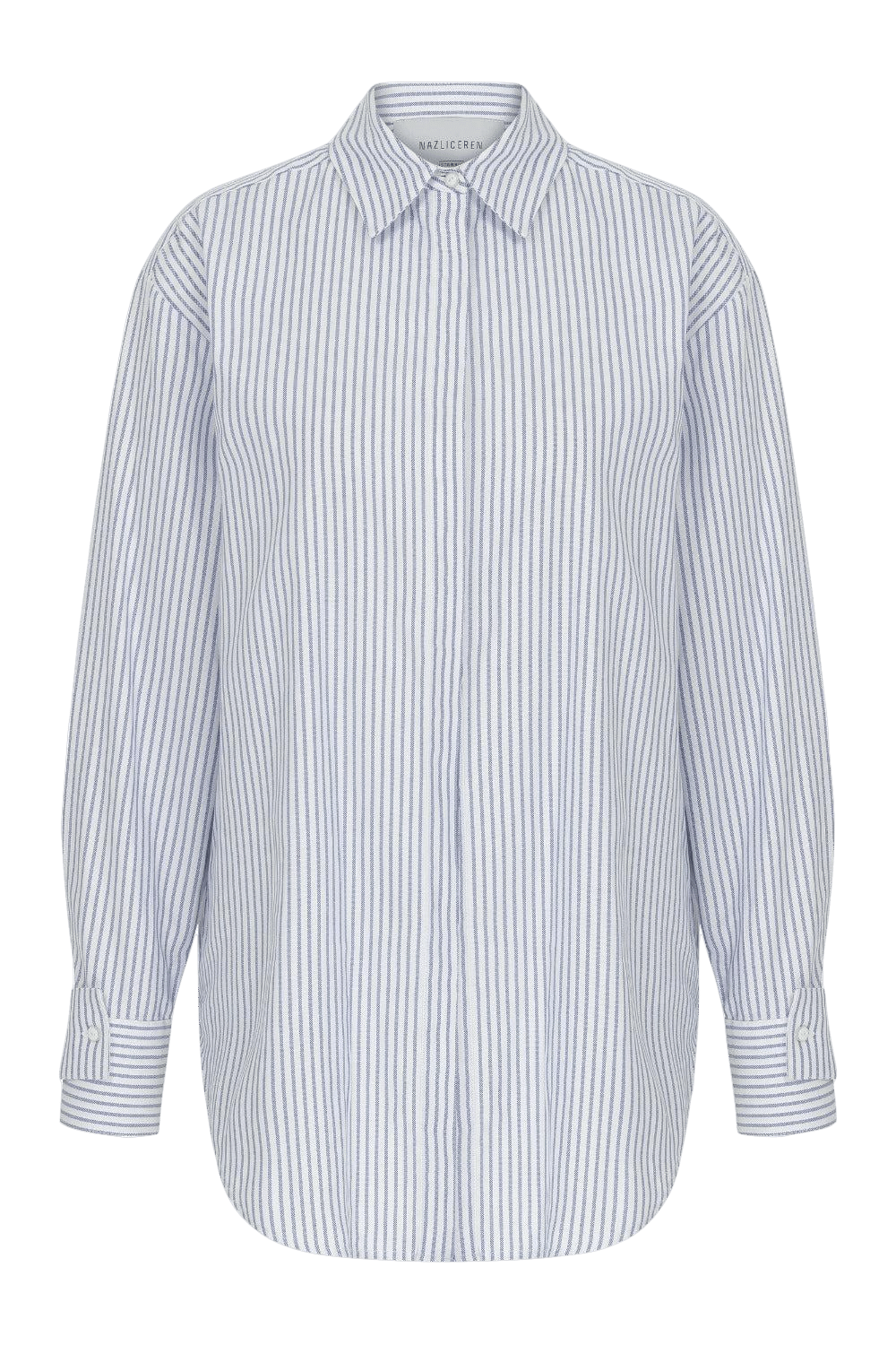 Saze Cuff Detailed Cotton Shirt made by Nazli Ceren