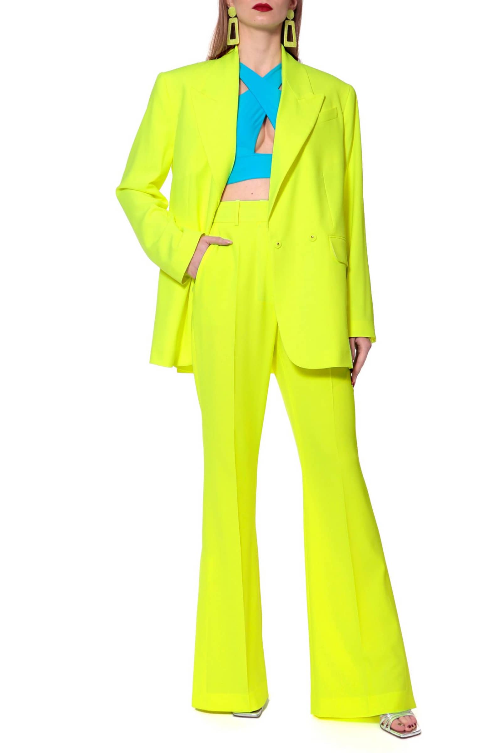 Pants Camilla Laser Yellow made by HALEWSKI