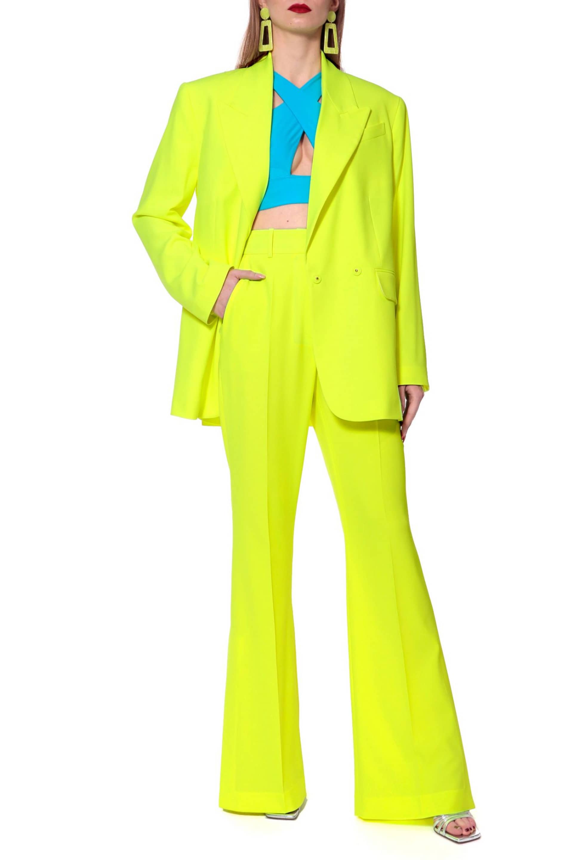 Pants Camilla Laser Yellow made by HALEWSKI