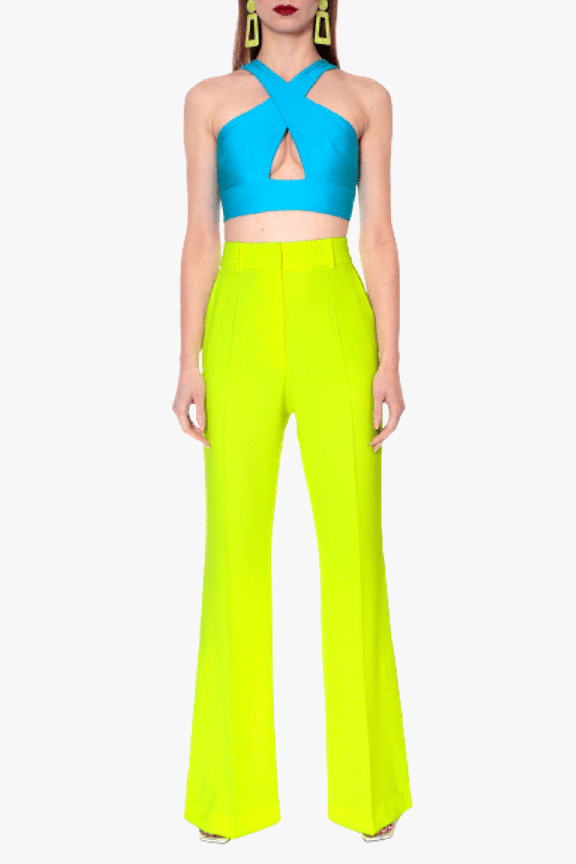 Pants Camilla Laser Yellow made by HALEWSKI